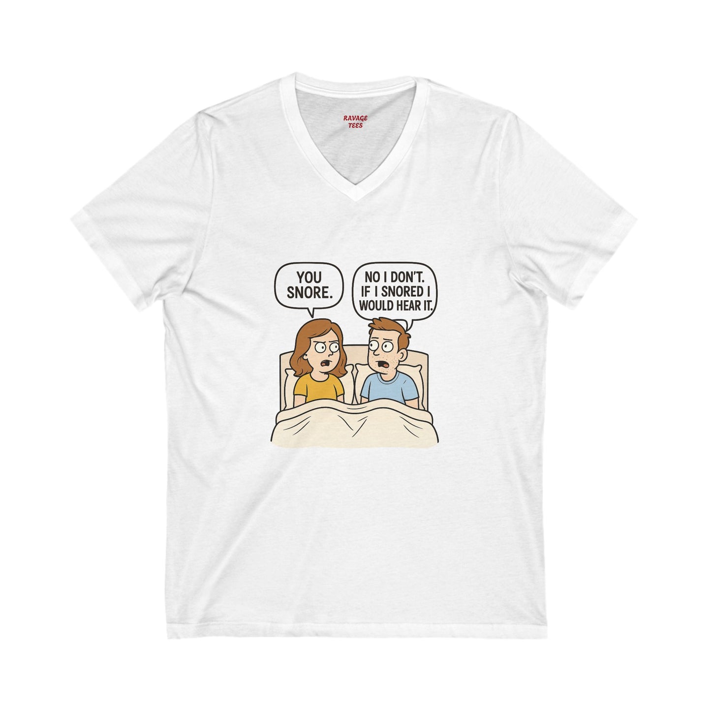 Unisex Comfortable T-Shirt, Humorous Sleepwear, Gift for Couples, Quirky Bedtime Shirt, Relationship Humor