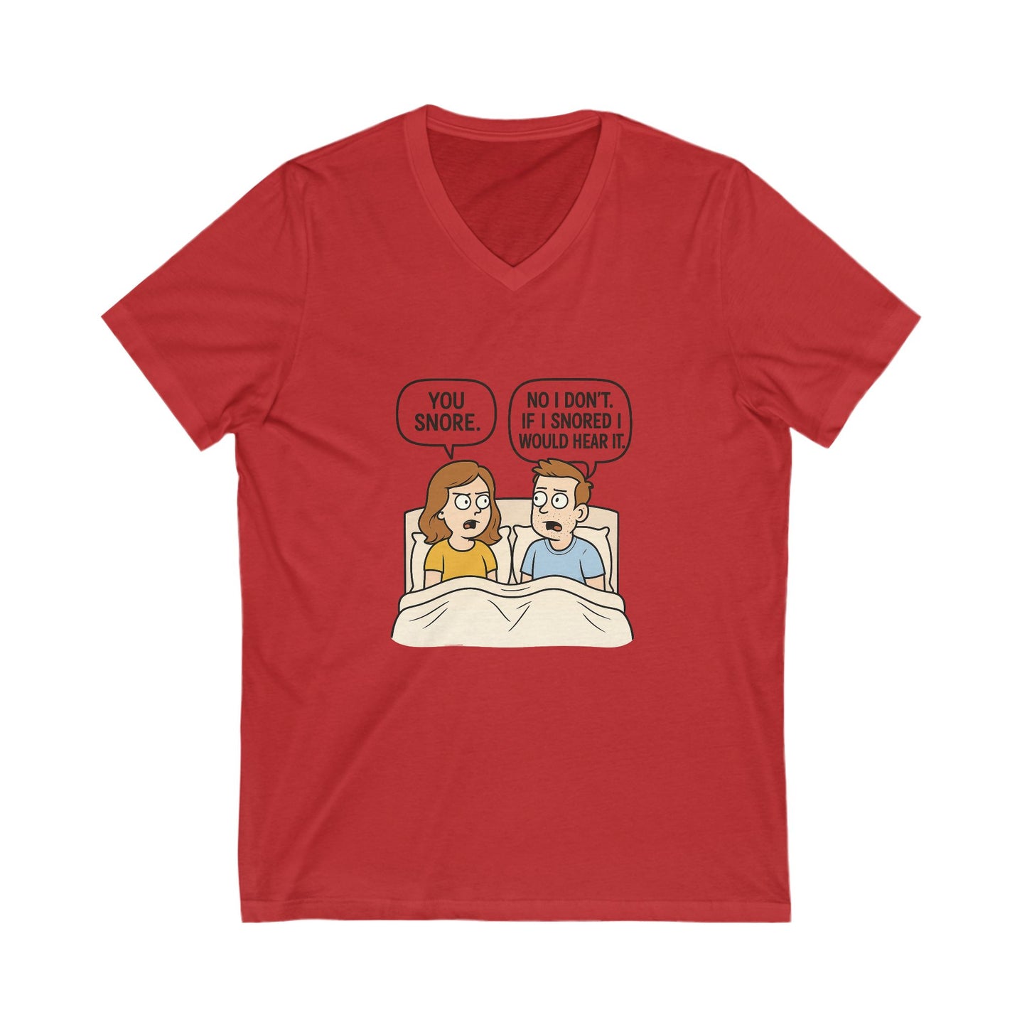 Unisex Comfortable T-Shirt, Humorous Sleepwear, Gift for Couples, Quirky Bedtime Shirt, Relationship Humor