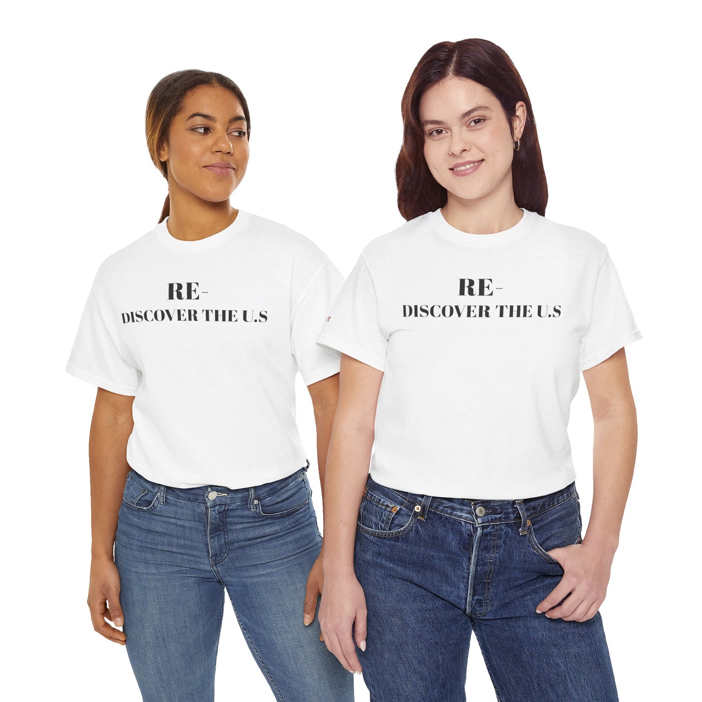 RE-DISCOVERVER the U.S. Unisex Heavy Cotton Tee