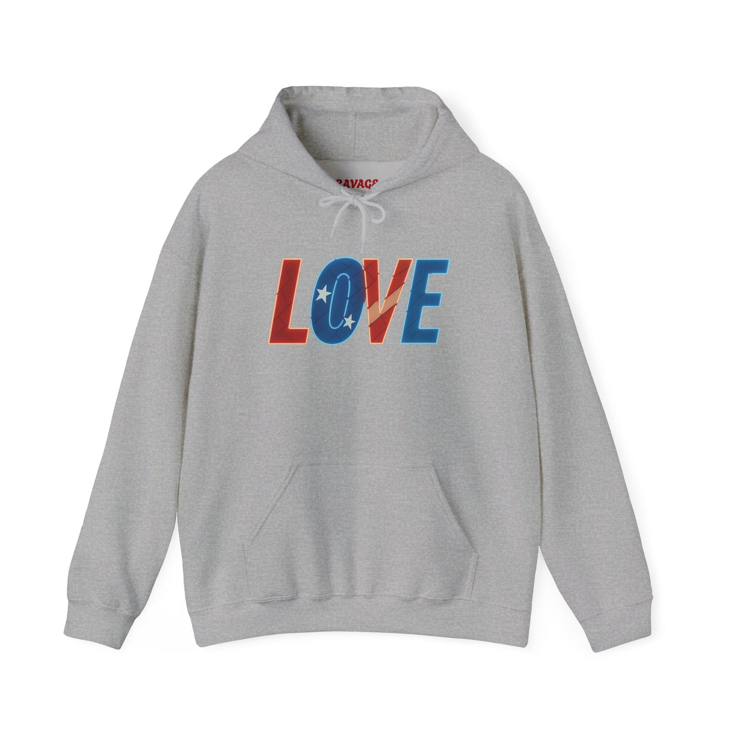 Unisex Hooded Sweatshirt with 'LOVE' Design - Cozy Gift for Friends, Valentine's Day, Casual Wear, Relaxation, Everyday Use