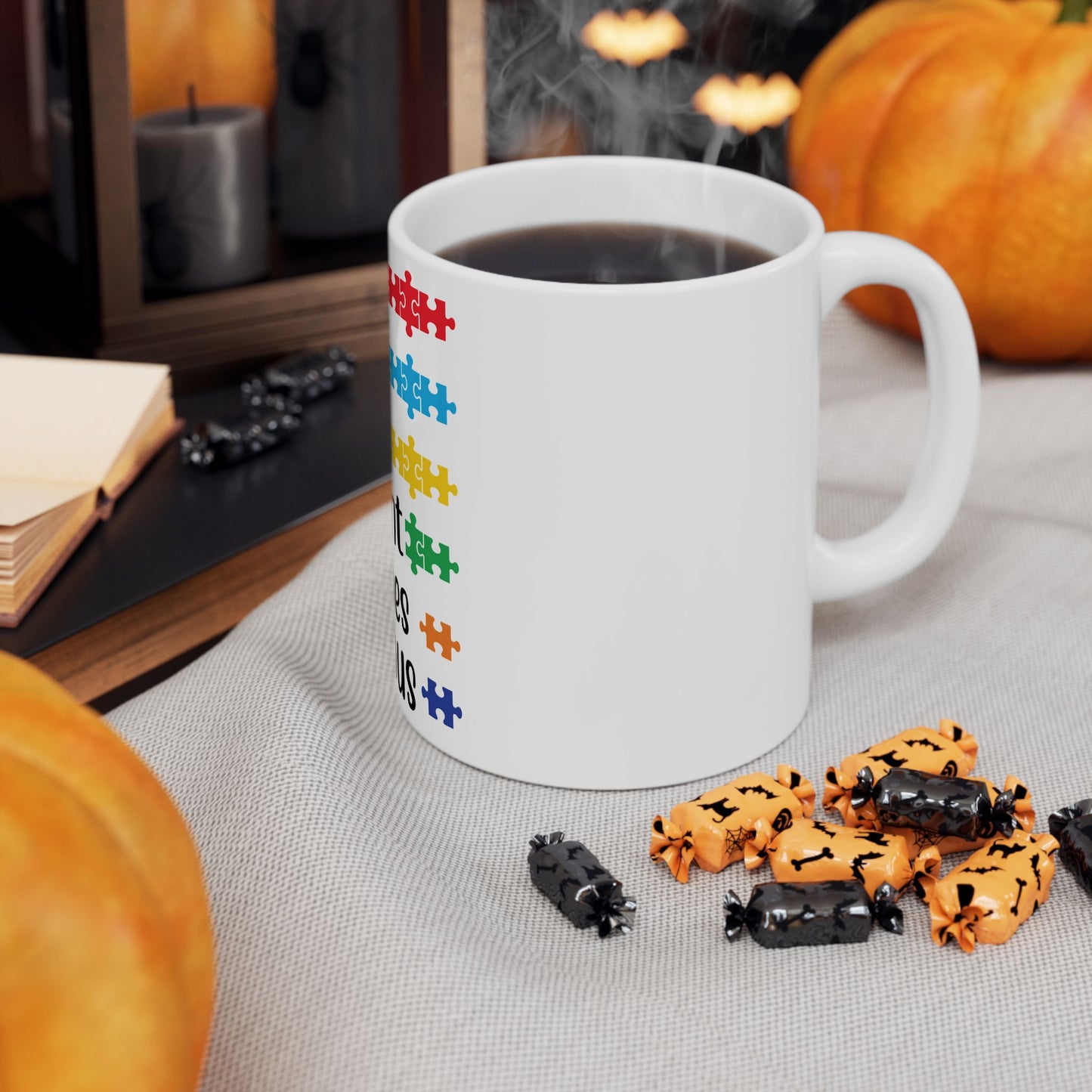 AUTISM Inspirational Ceramic Mug - Always Unique, Totally Intelligent