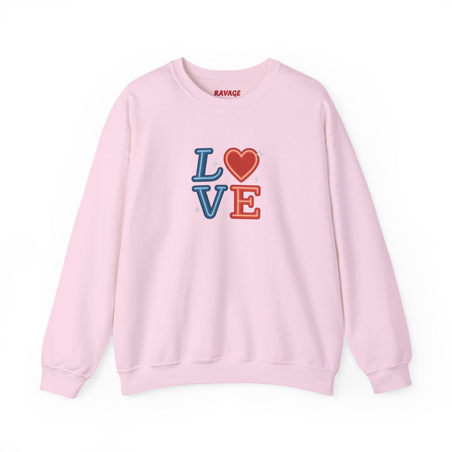 Patriotic Love Sweatshirt | Unisex Crewneck, Cozy Top for Celebrations, Gifts, Independence Day, Casual Style, Everyday Comfort