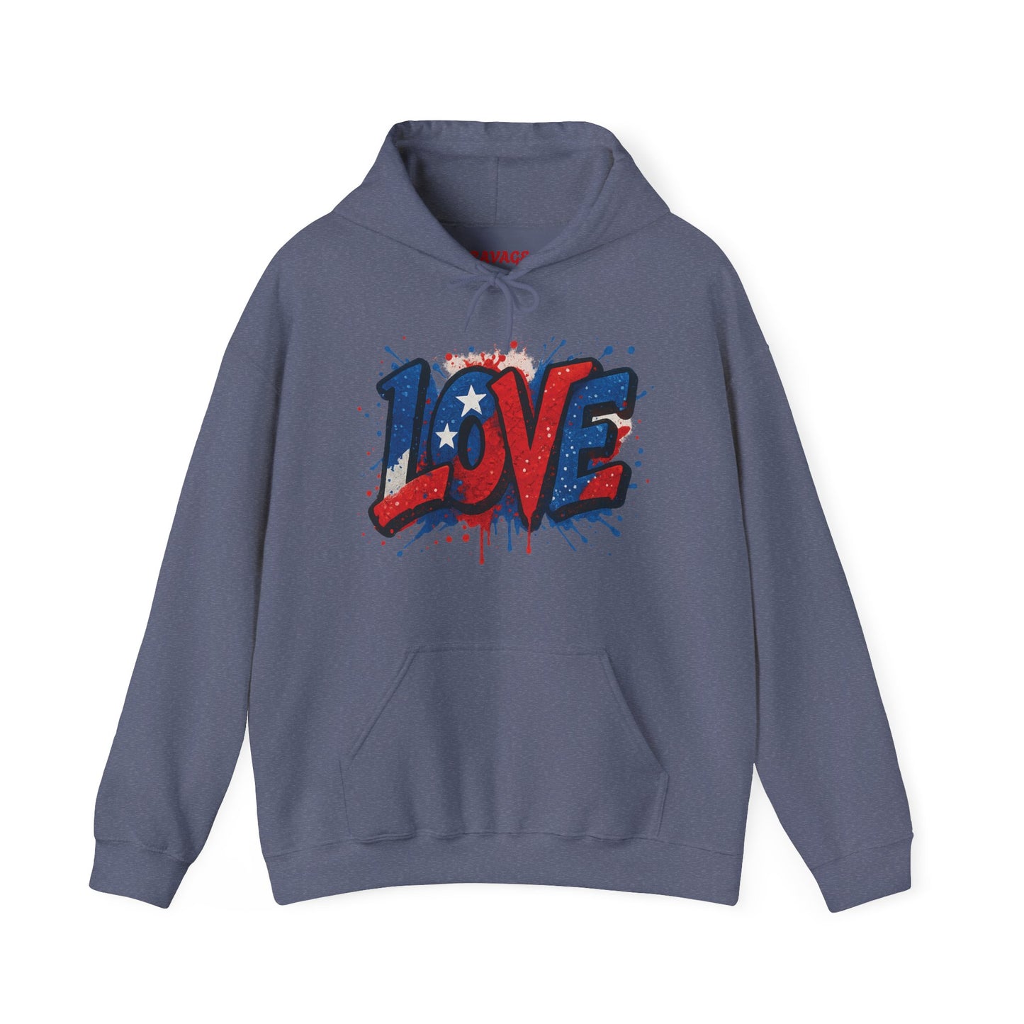 Unisex Hooded Sweatshirt with 'LOVE' Design - Cozy Gift for Friends, Valentine's Day, Casual Wear, Relaxation, Everyday Use