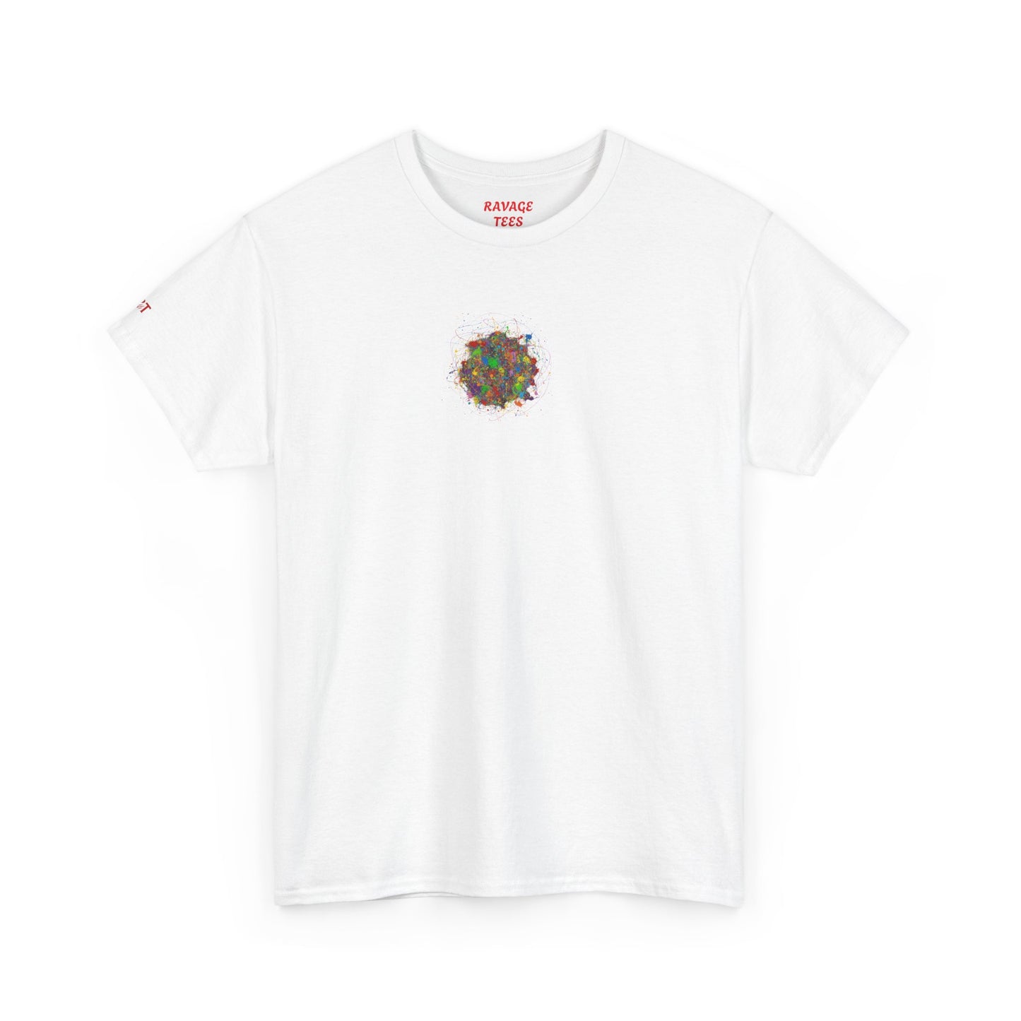 Dynamic Chaos Graphic Tee - Unisex Heavy Cotton T-Shirt, Casual Style