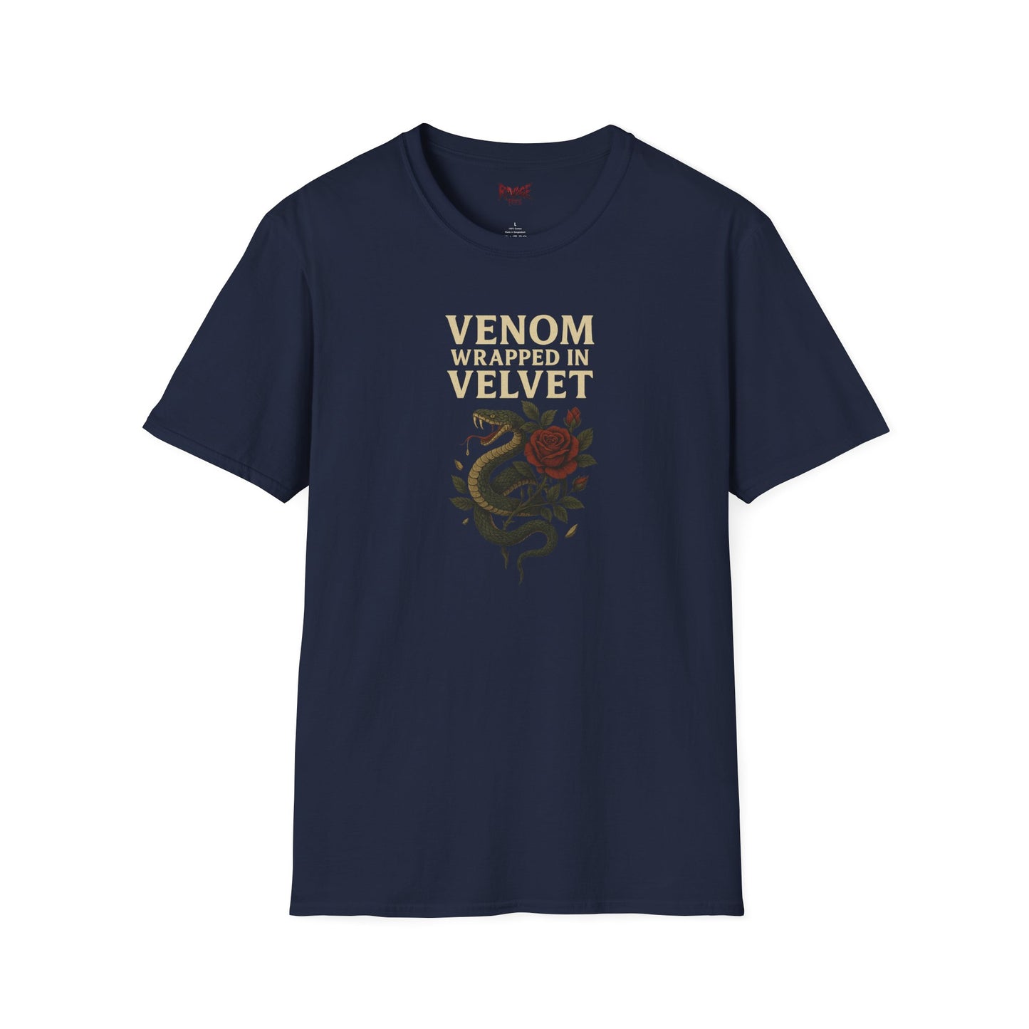 VENOM WRAPPED IN VELVET Graphic T-Shirt – Unisex Tee | Eco-Friendly Nature Shirt for Summer Style, Casual Wear & Gifts for Nature Lovers