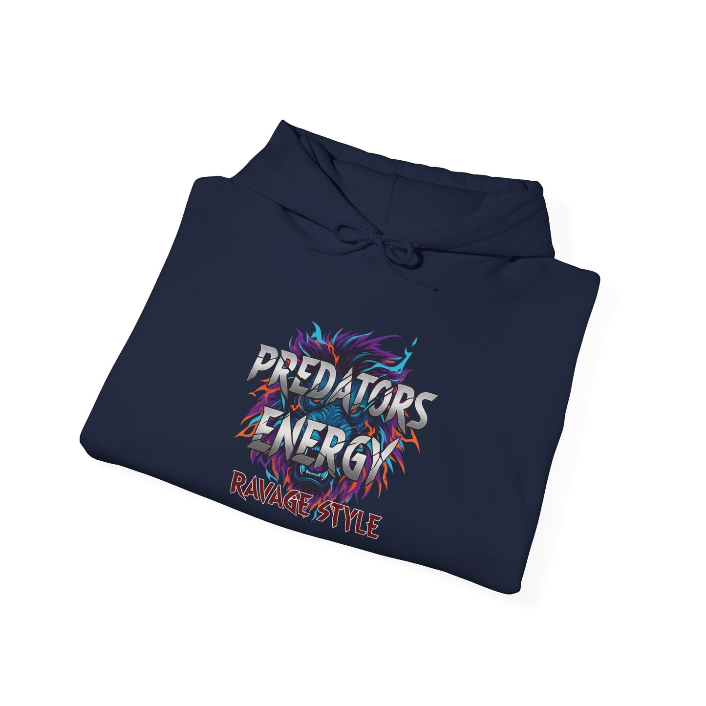 Predators Energy RAVAGE STYLE Hoodie – Bold Unisex Sweatshirt for Gamers, Streetwear Fans & Casual Comfort Gift