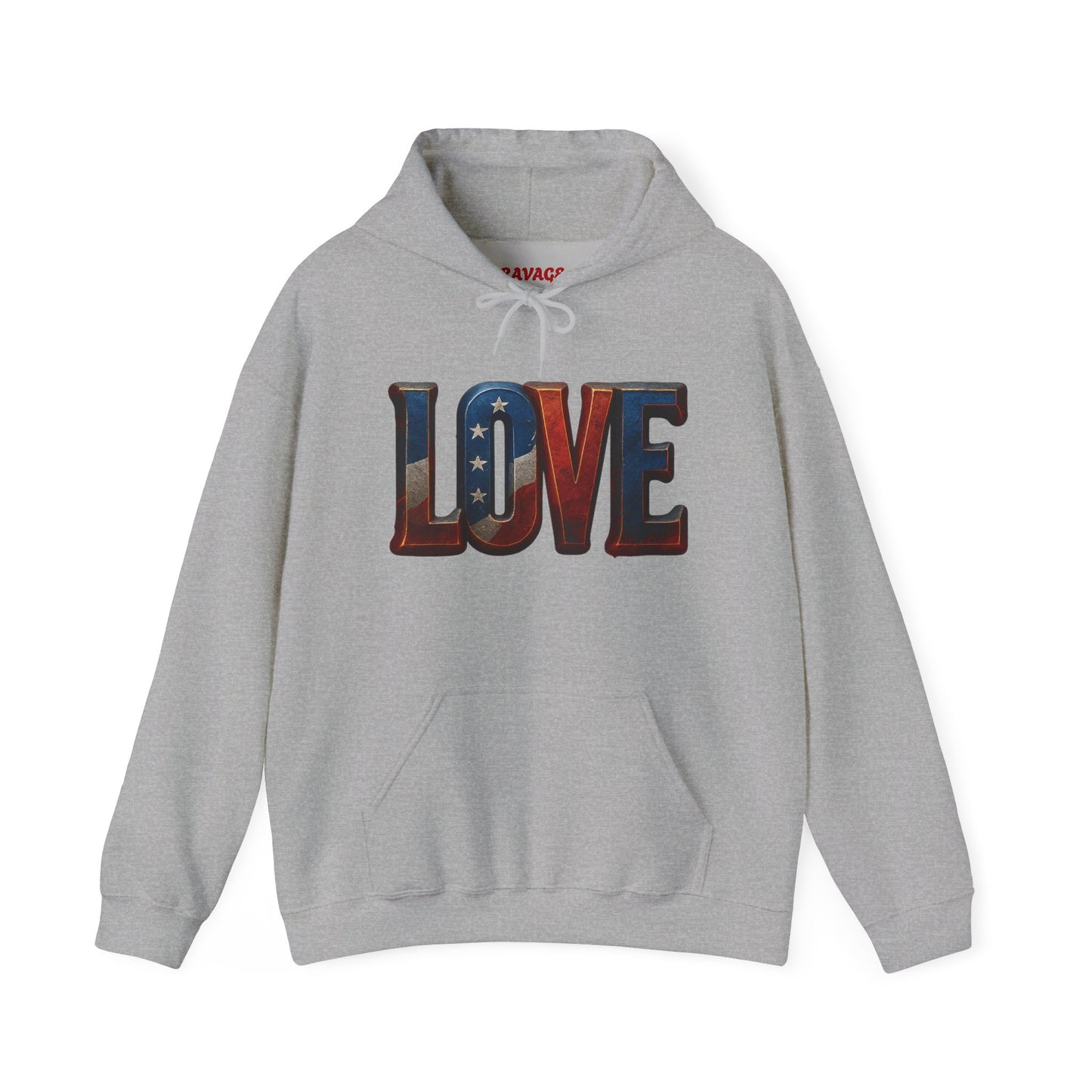 Unisex Hooded Sweatshirt with 'LOVE' Design - Cozy Gift for Friends, Valentine's Day, Casual Wear, Relaxation, Everyday Use