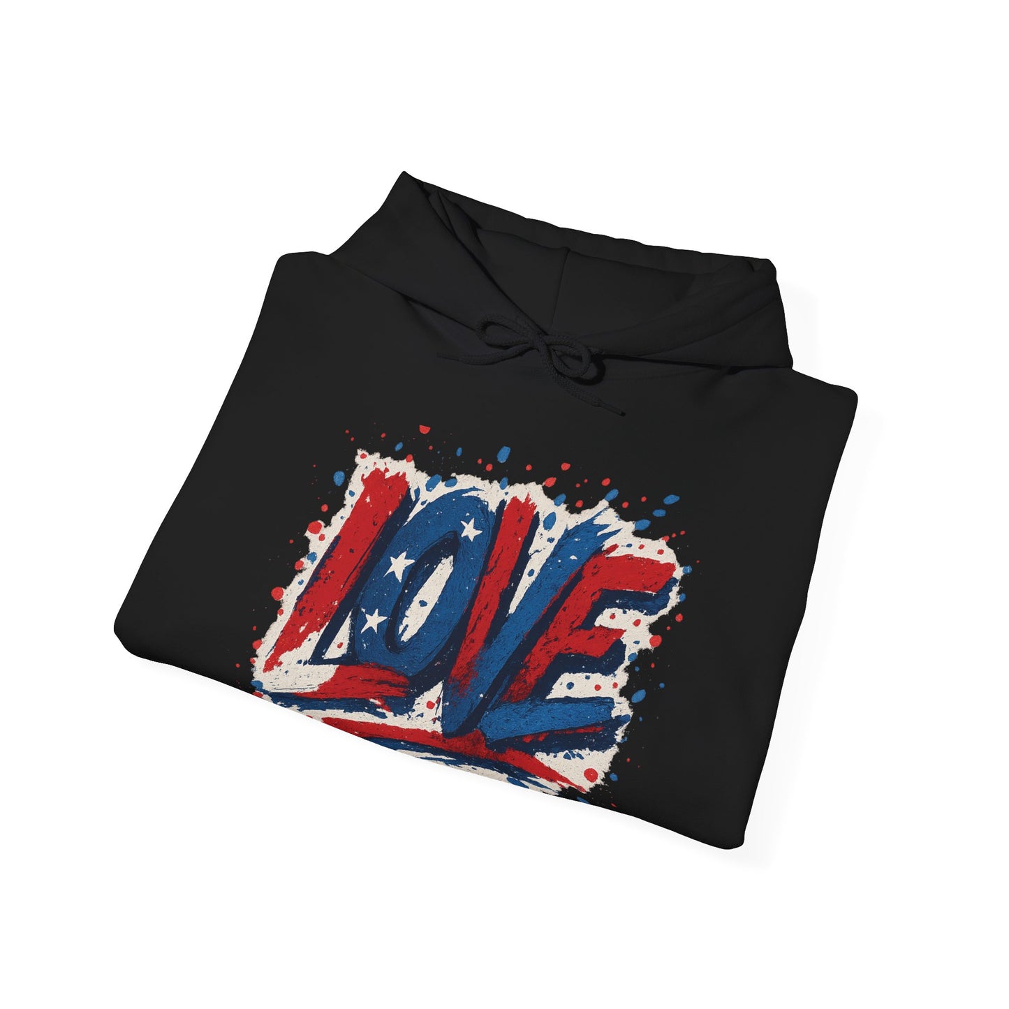 Unisex Hooded Sweatshirt with 'LOVE' Design - Cozy Gift for Friends, Valentine's Day, Casual Wear, Relaxation, Everyday Use