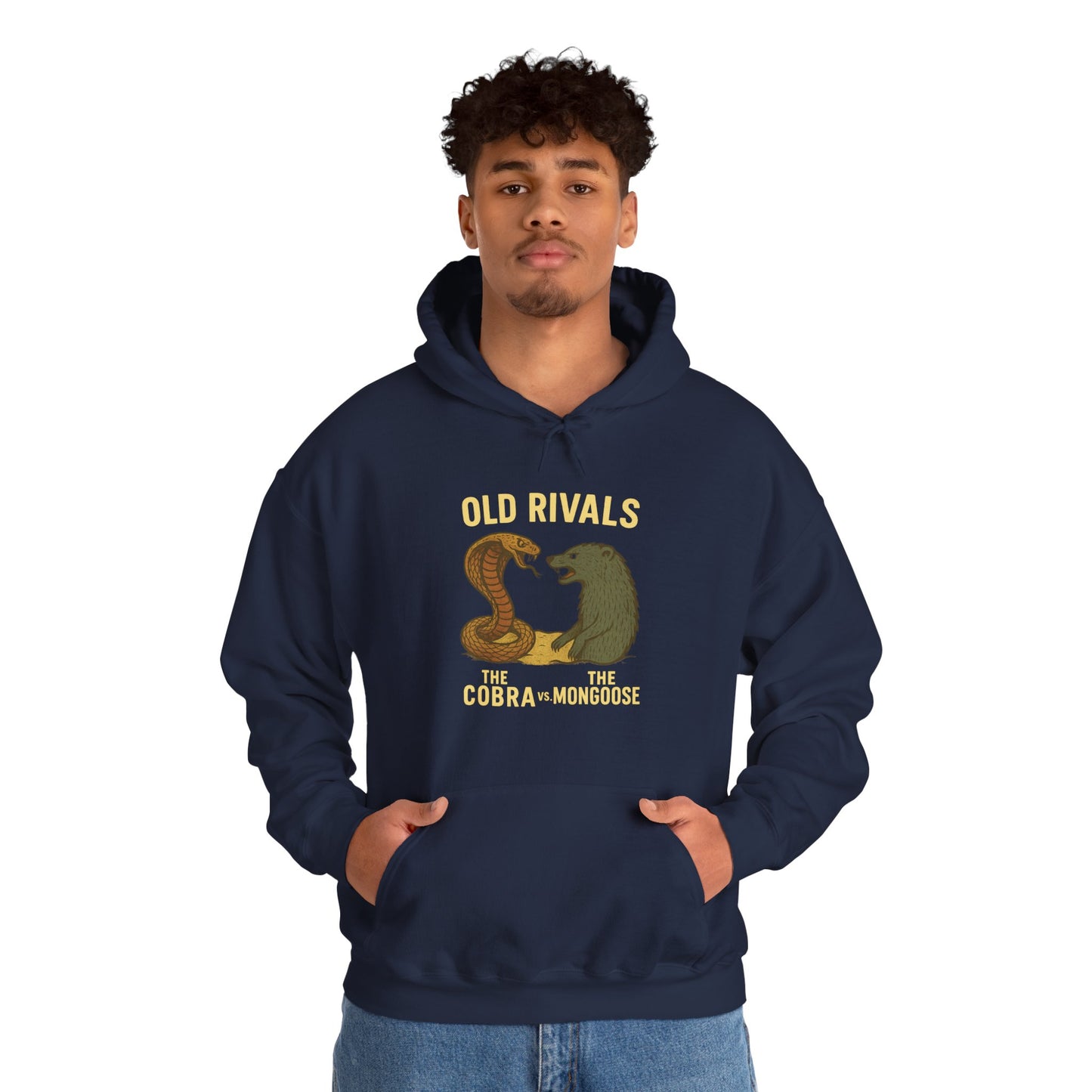 Old Rivals Graphic Hoodie, Unisex Heavy Blend™ Sweatshirt, Cozy Style, Best Gift for Friends, Casual Wear, Perfect for Fall and Winter