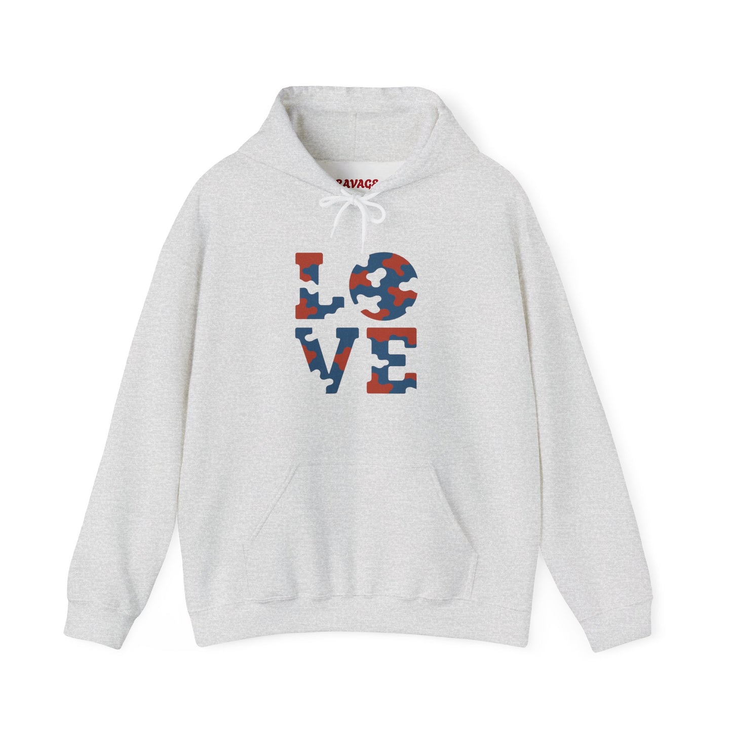 Unisex Hooded Sweatshirt with 'LOVE' Design - Cozy Gift for Friends, Valentine's Day, Casual Wear, Relaxation, Everyday Use