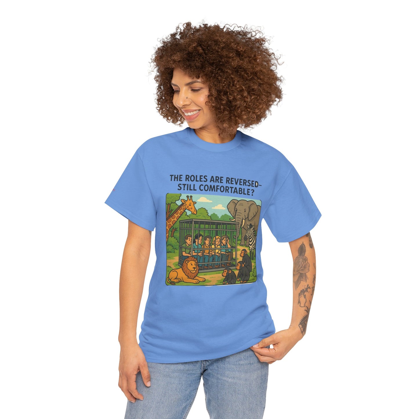 The Roles are Reversed- Are You Comfortable -Humorous Unisex Heavy Cotton Tee