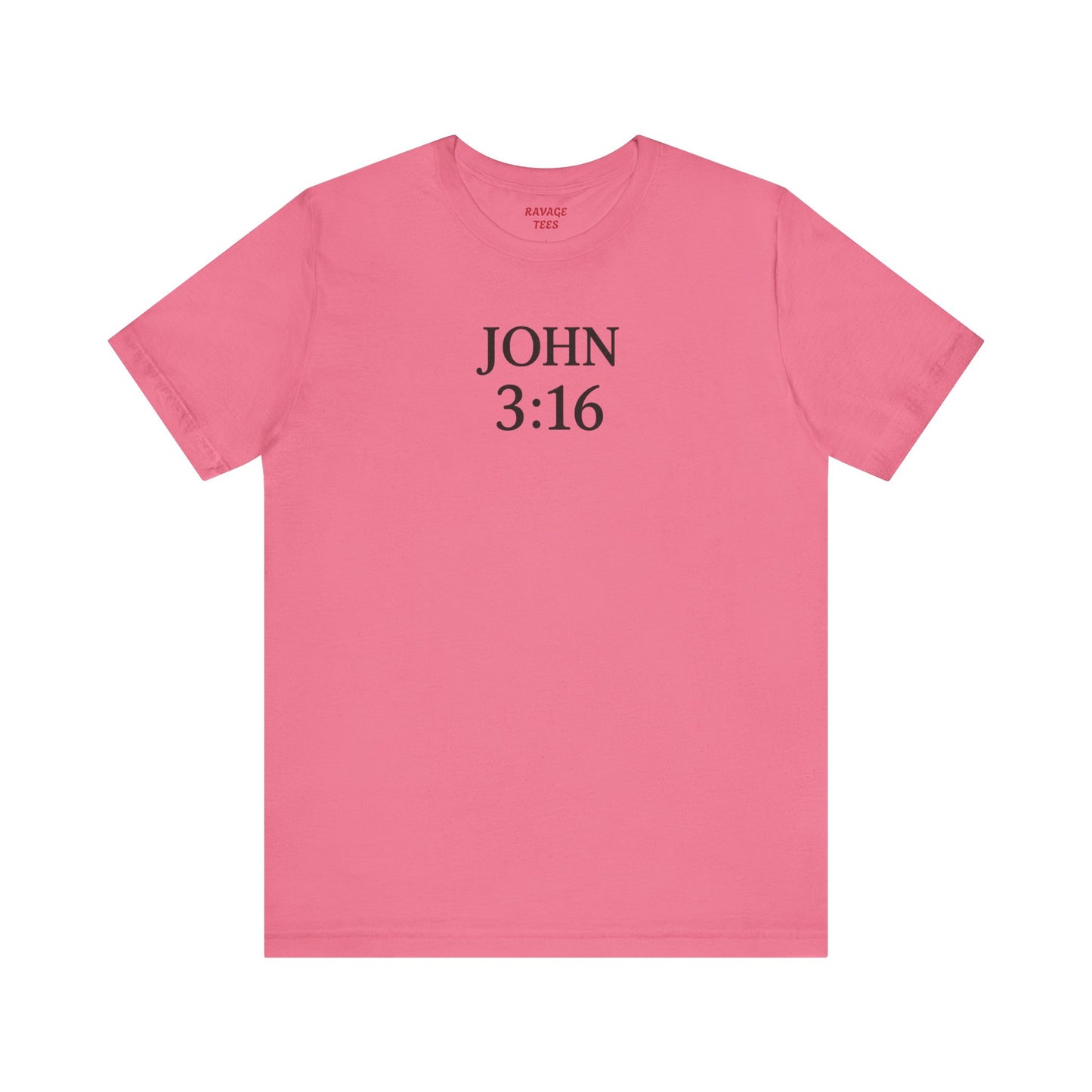 **JOHN 3:16 Faith-Inspired Unisex Tee – Christian Scripture T-Shirt, Religious Apparel, Inspirational Gift, Bible Verse Faith Shirt**