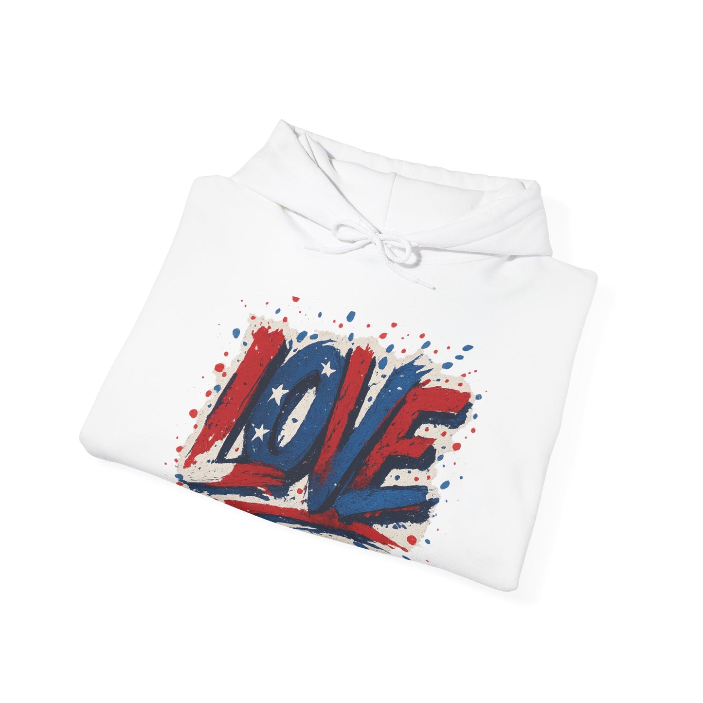 Unisex Hooded Sweatshirt with 'LOVE' Design - Cozy Gift for Friends, Valentine's Day, Casual Wear, Relaxation, Everyday Use