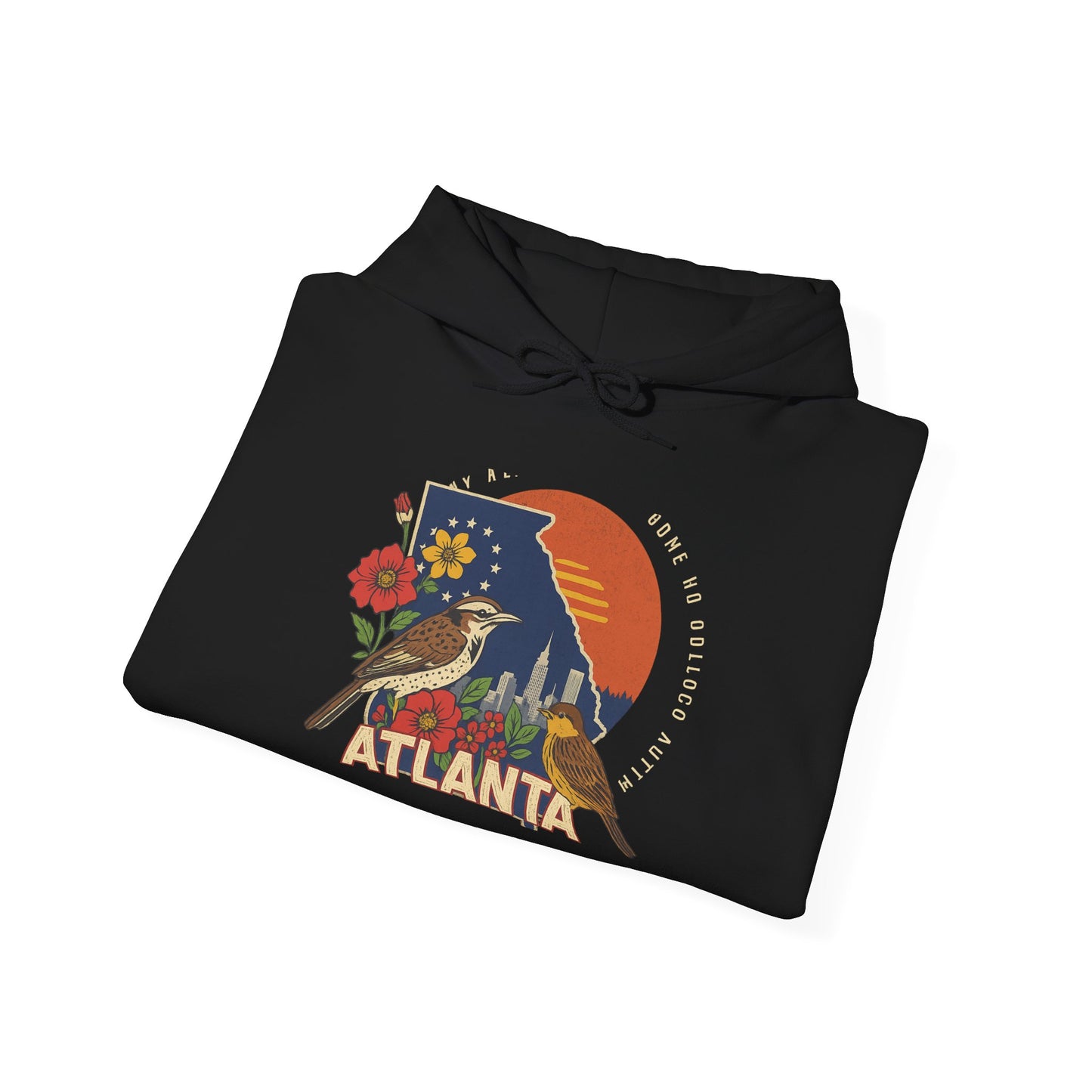 Atlanta Vintage Hoodie | Retro Style Hooded Sweatshirt, Cozy Fall & Winter Wear, Travel Gift for Atlanta Lovers