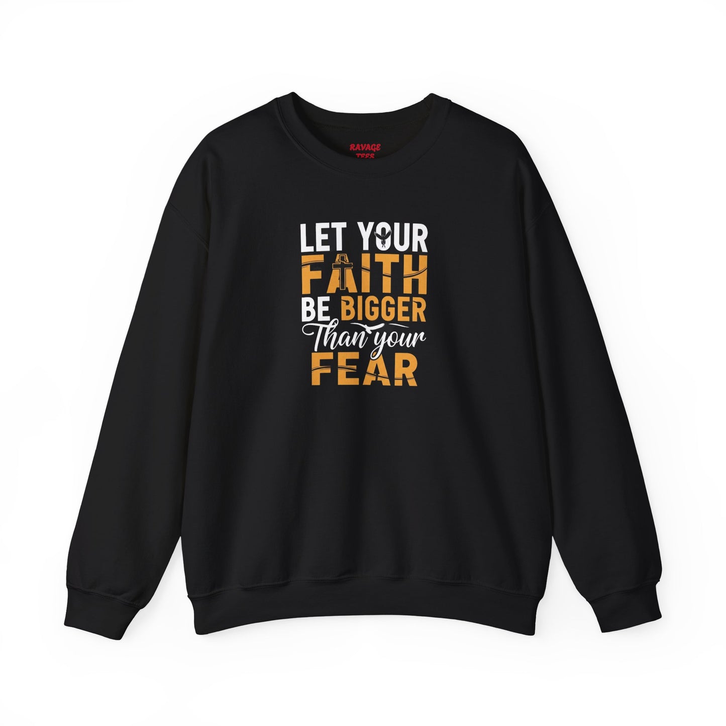 Faith Over Fear Crewneck Sweatshirt | Christian Apparel, Inspirational Gift, Cozy Casual Wear, Religious Sweatshirt, Unisex Fashion