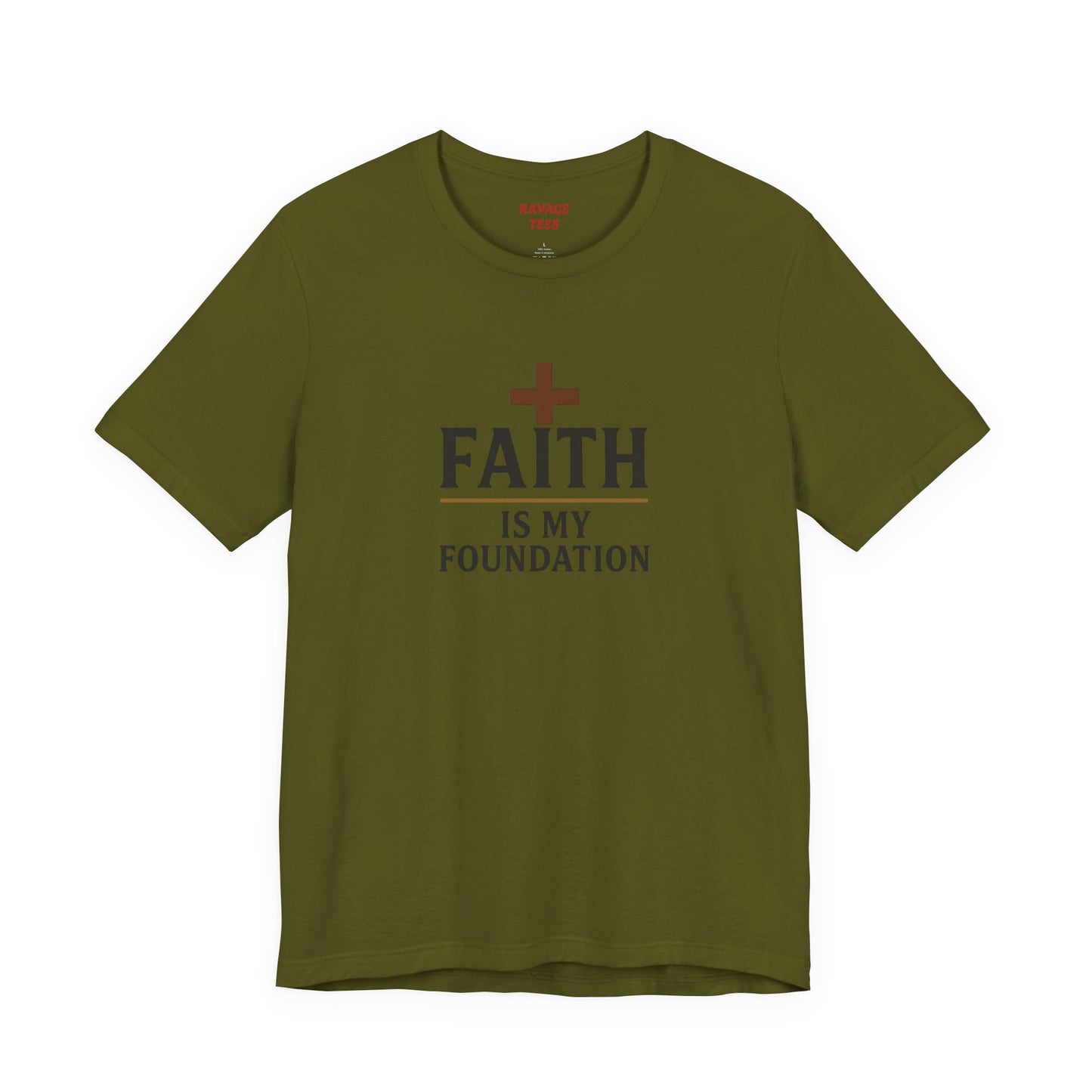 Faith Is My Foundation T-Shirt | Inspirational Graphic Tee | Casual Unisex Christian Apparel | Everyday Wear | Gift for Believers