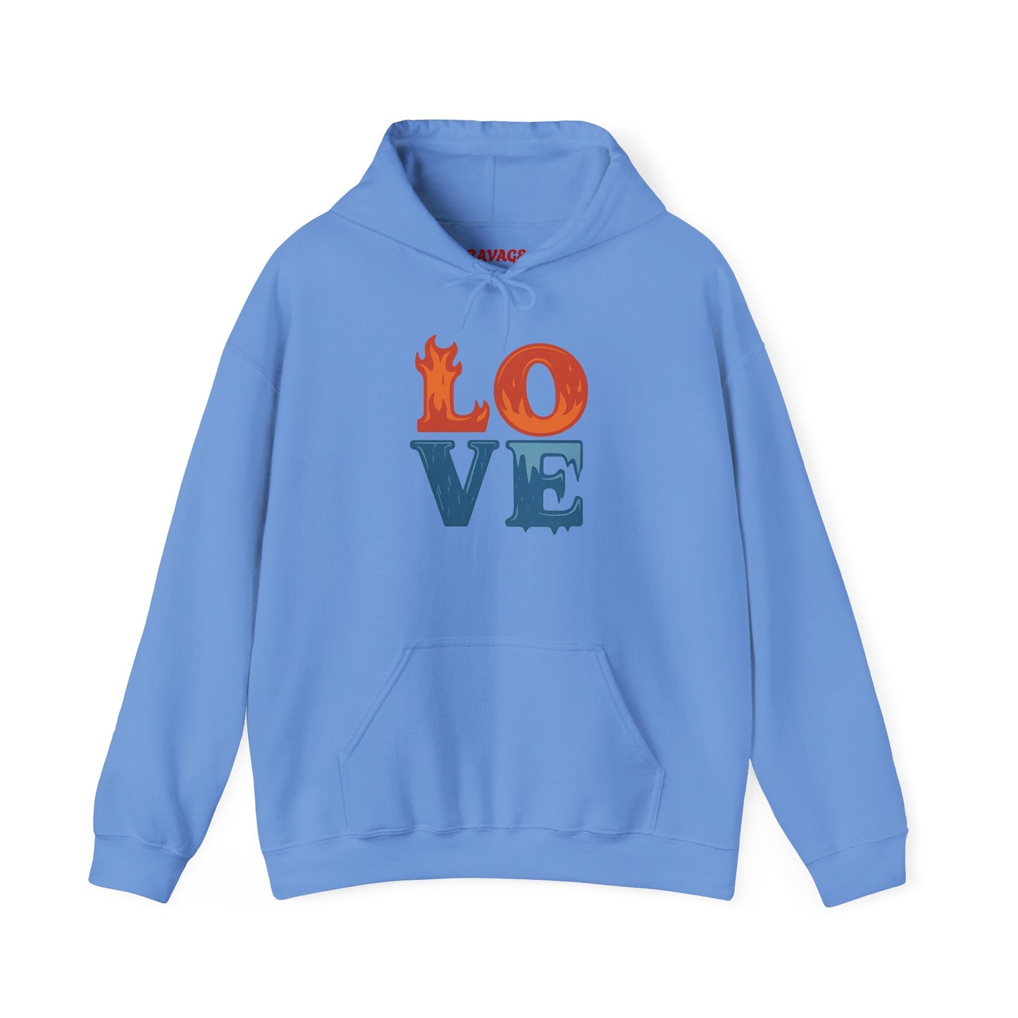 Unisex Hooded Sweatshirt with 'LOVE' Design - Cozy Gift for Friends, Valentine's Day, Casual Wear, Relaxation, Everyday Use