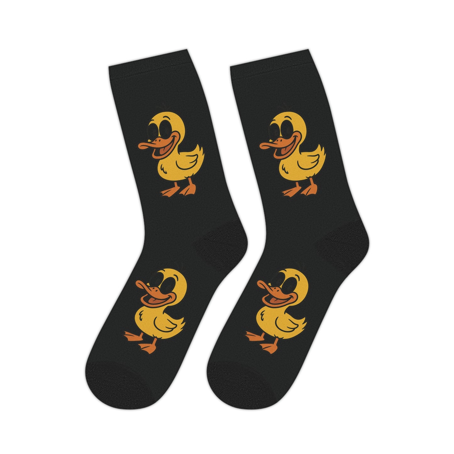 Cozy Duck Print Mid-Length Socks for Casual Comfort, Gift for Animal Lovers, Fun Everyday Wear, Perfect for Birthdays, Holidays