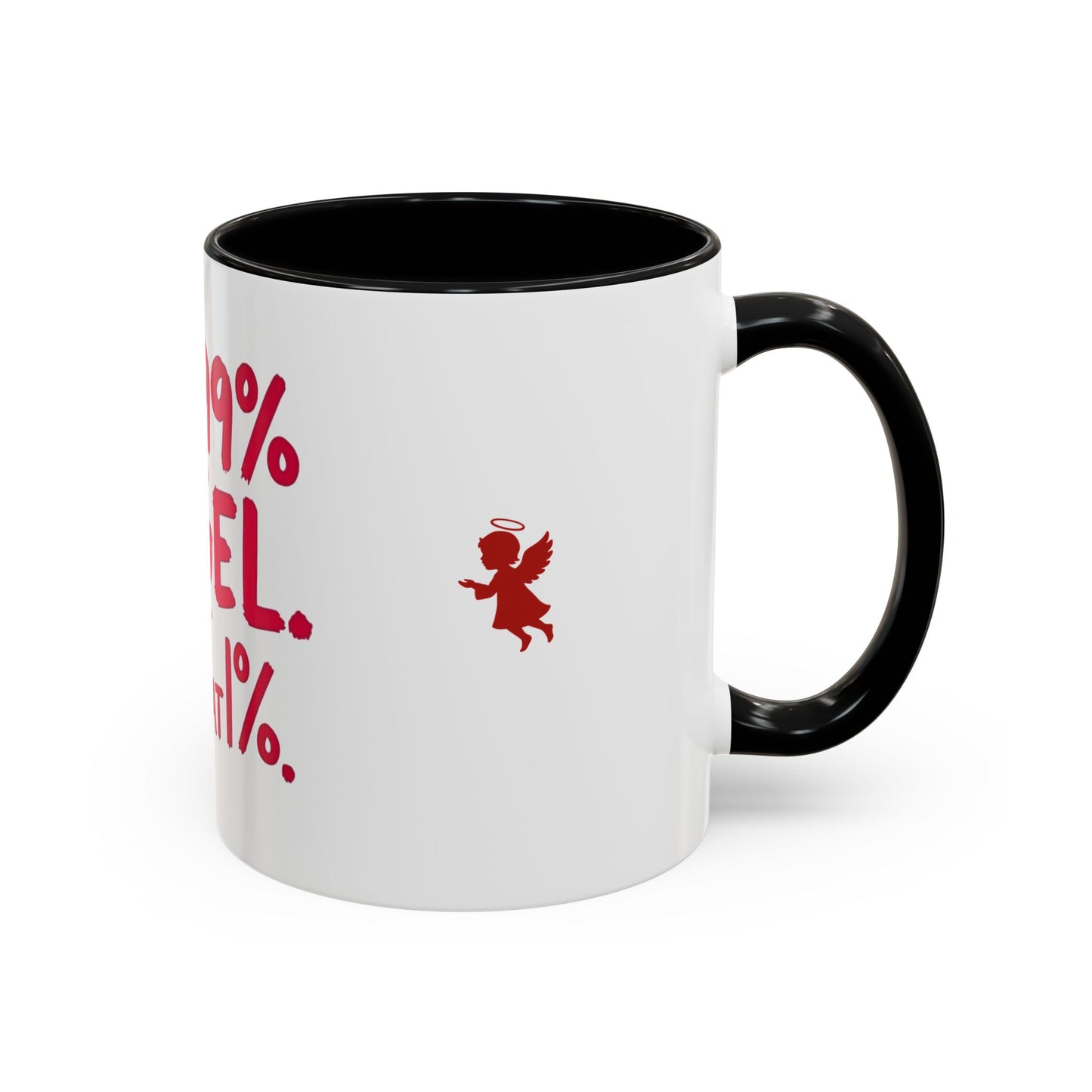 Humorous Accent Coffee Mug - Perfect Gift for Friends, Playful Coffee Lovers, Angel-Themed Decor, Birthday Present, Funny Quote Mugs