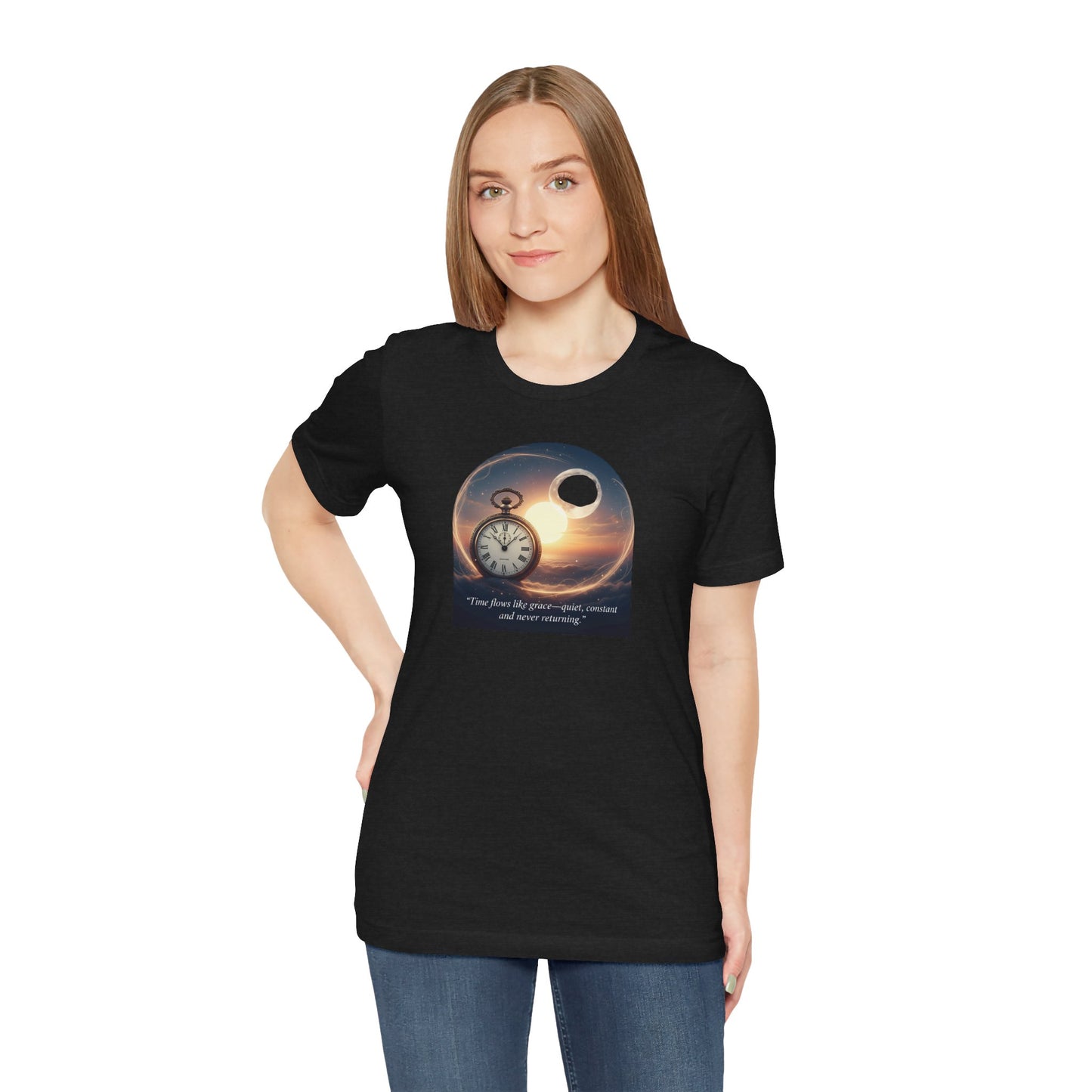 Cosmic Time Tee, Unisex T-Shirt, Inspirational Quote Shirt, Gift for Dreamers, Galaxy Graphic Tee