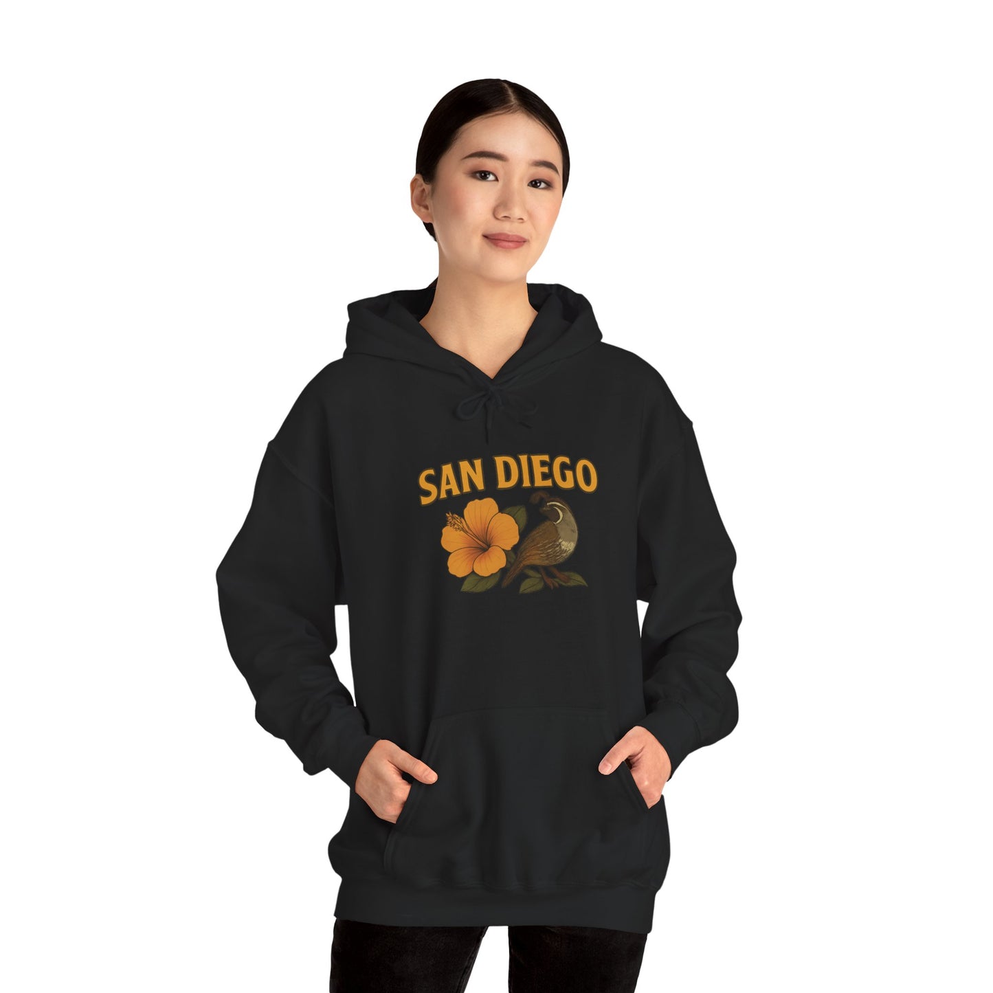 SAN DIEGO Unisex Hoodie – Cozy Sweatshirt, Casual Travel Souvenir, Relaxed Streetwear Gift for Nature & City Lovers