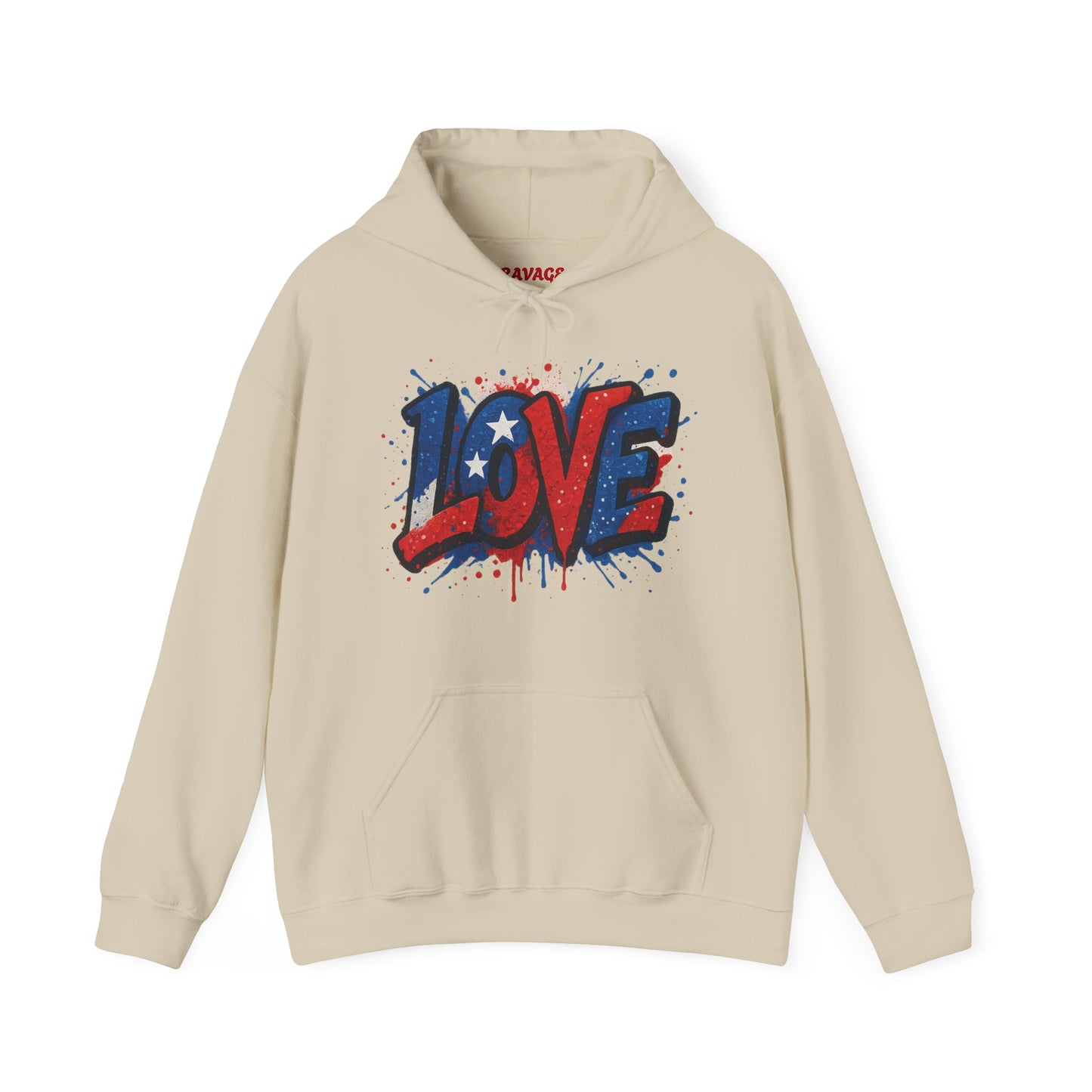 Unisex Hooded Sweatshirt with 'LOVE' Design - Cozy Gift for Friends, Valentine's Day, Casual Wear, Relaxation, Everyday Use