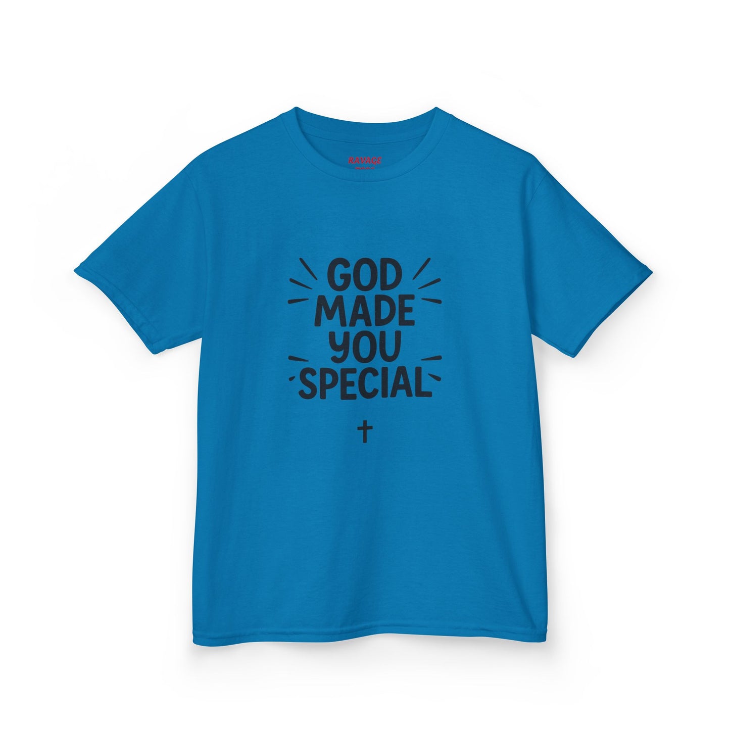 Kids Christian T-Shirt, God Made You Special Tee, Youth Religious Apparel, Faith-Based Gift, Inspirational Kids Wear