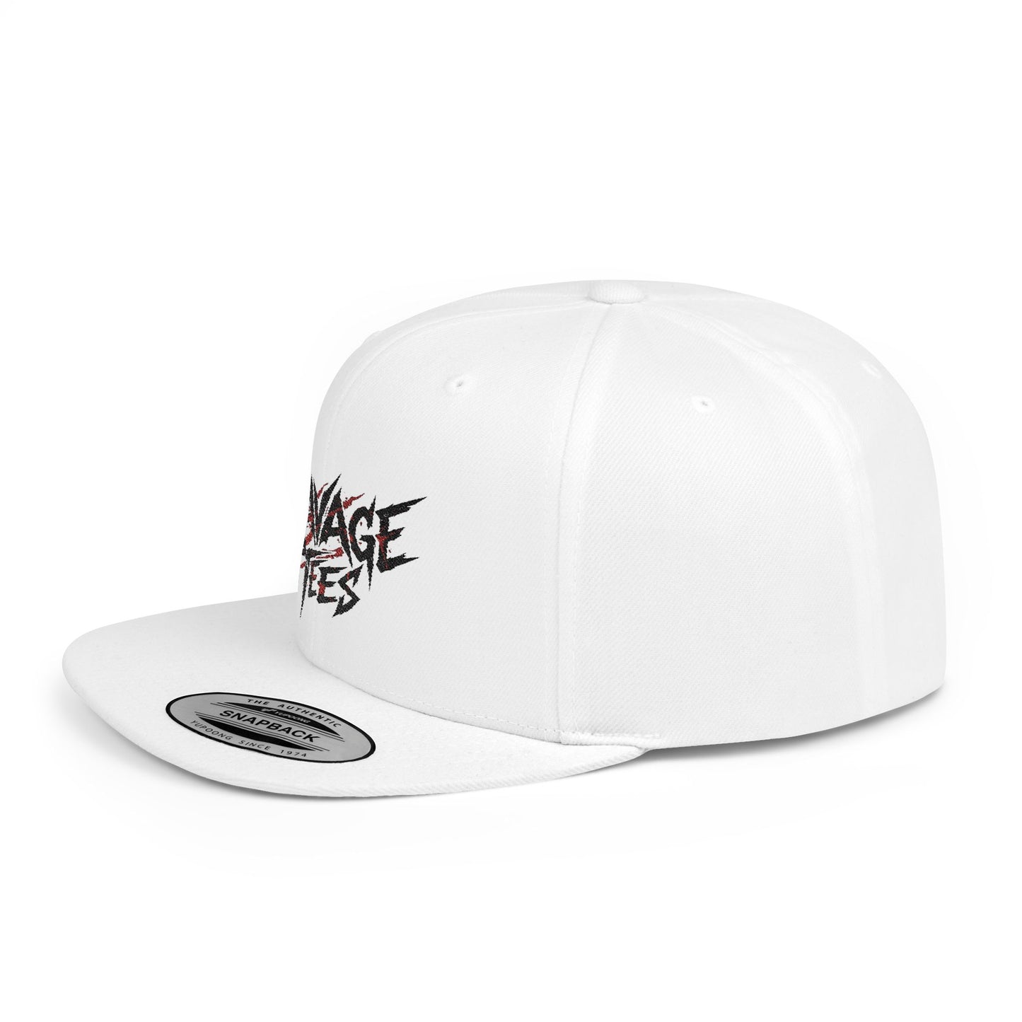 Ravage Tees Edgy Graphic Snapback Cap, Streetwear Hat, Trendy Flat Bill, Casual Outfit Accessory, Unique Gift for Music Lovers