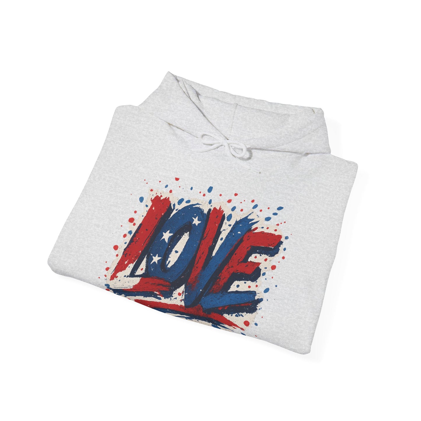 Unisex Hooded Sweatshirt with 'LOVE' Design - Cozy Gift for Friends, Valentine's Day, Casual Wear, Relaxation, Everyday Use