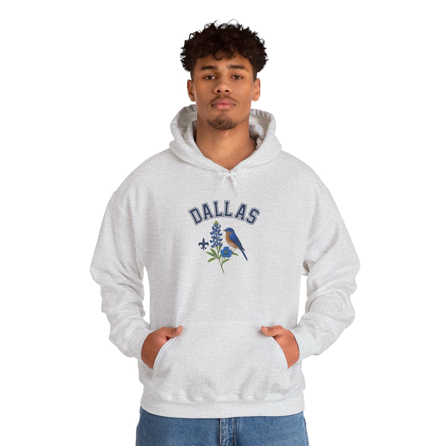 DALLAS Unisex Hoodie – Cozy Sweatshirt, Casual Travel Souvenir, Relaxed Streetwear Gift for Nature & City Lovers