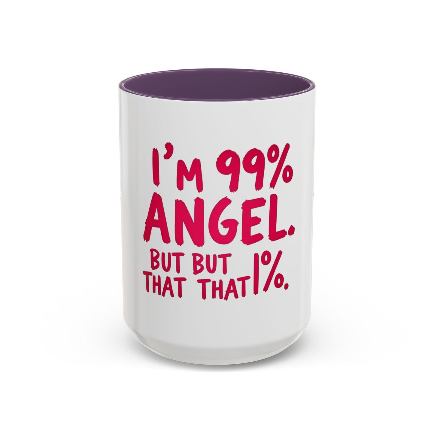 Humorous Accent Coffee Mug - Perfect Gift for Friends, Playful Coffee Lovers, Angel-Themed Decor, Birthday Present, Funny Quote Mugs