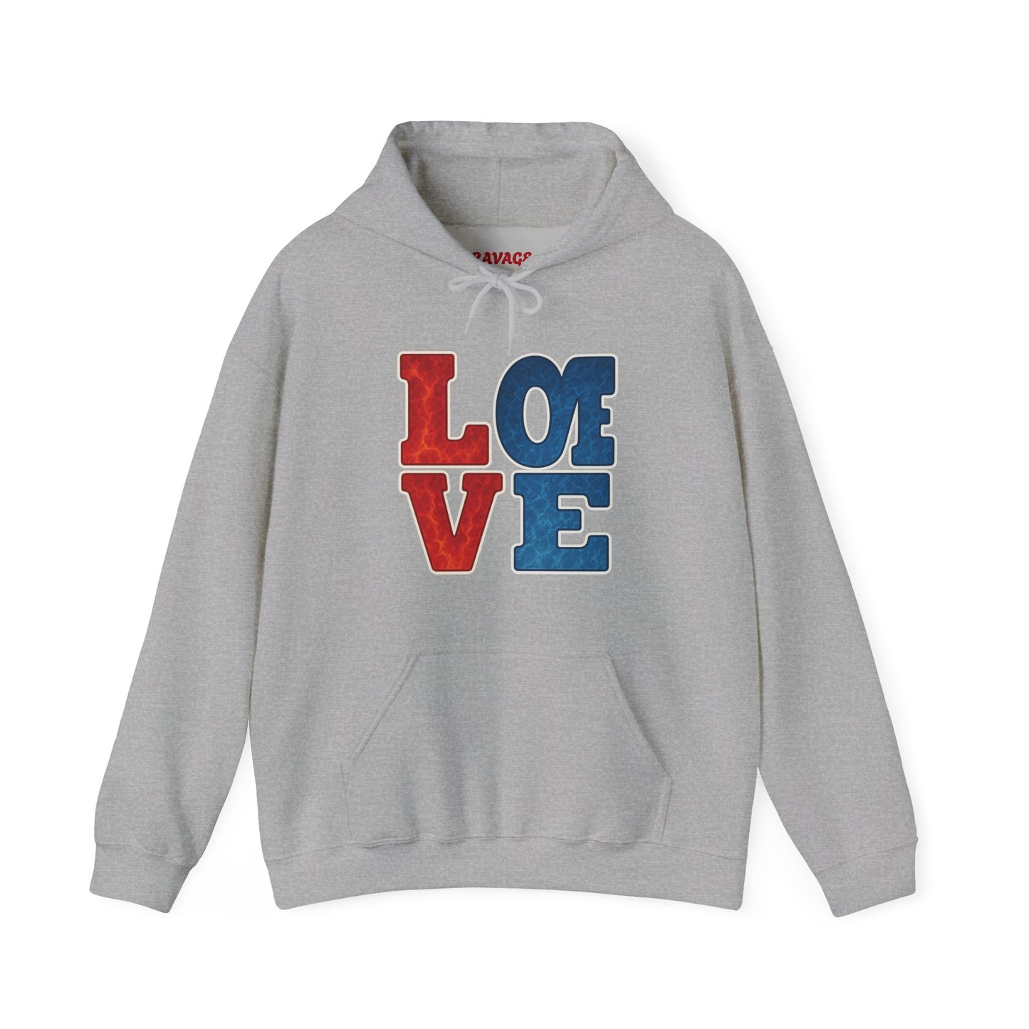Unisex Hooded Sweatshirt with 'LOVE' Design - Cozy Gift for Friends, Valentine's Day, Casual Wear, Relaxation, Everyday Use