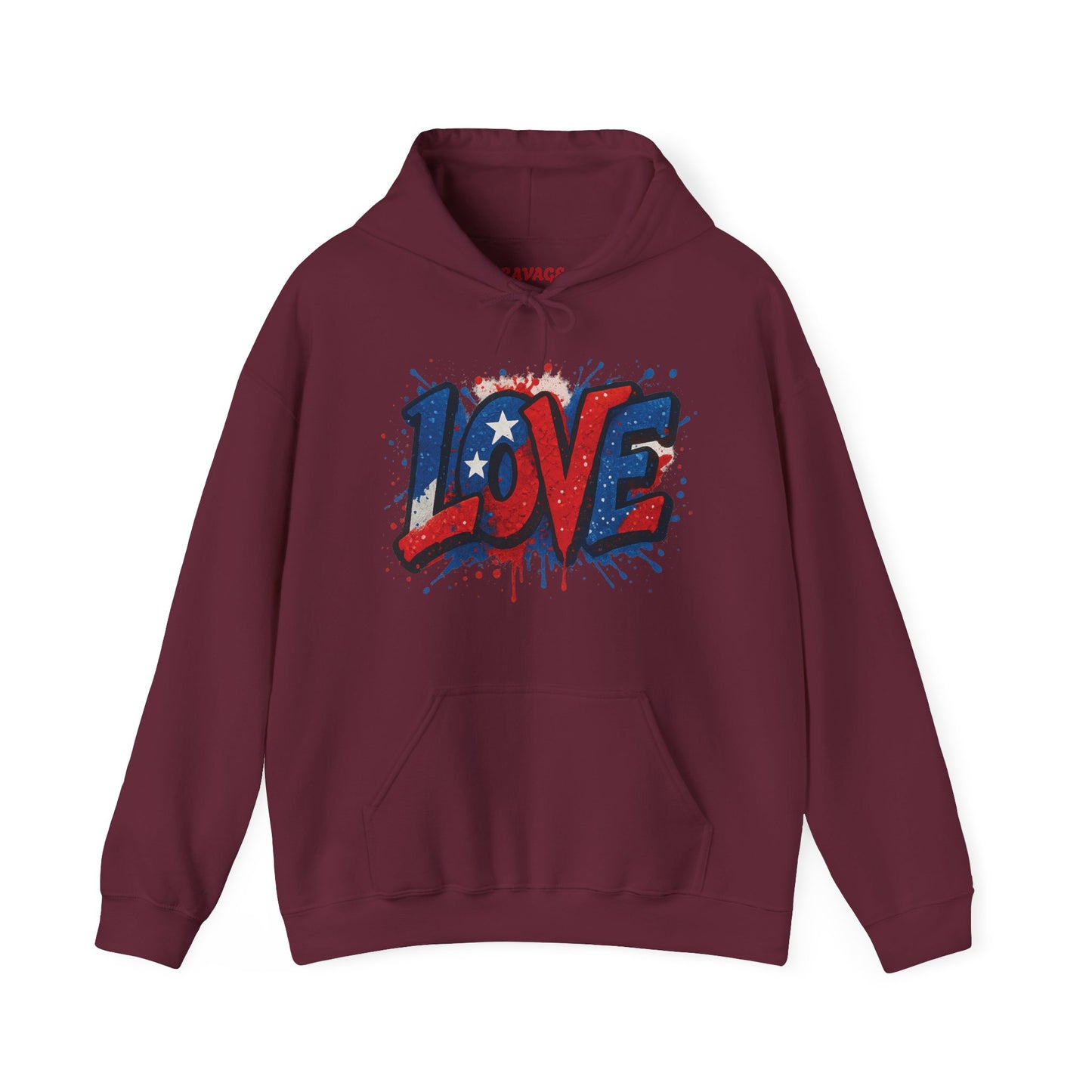 Unisex Hooded Sweatshirt with 'LOVE' Design - Cozy Gift for Friends, Valentine's Day, Casual Wear, Relaxation, Everyday Use