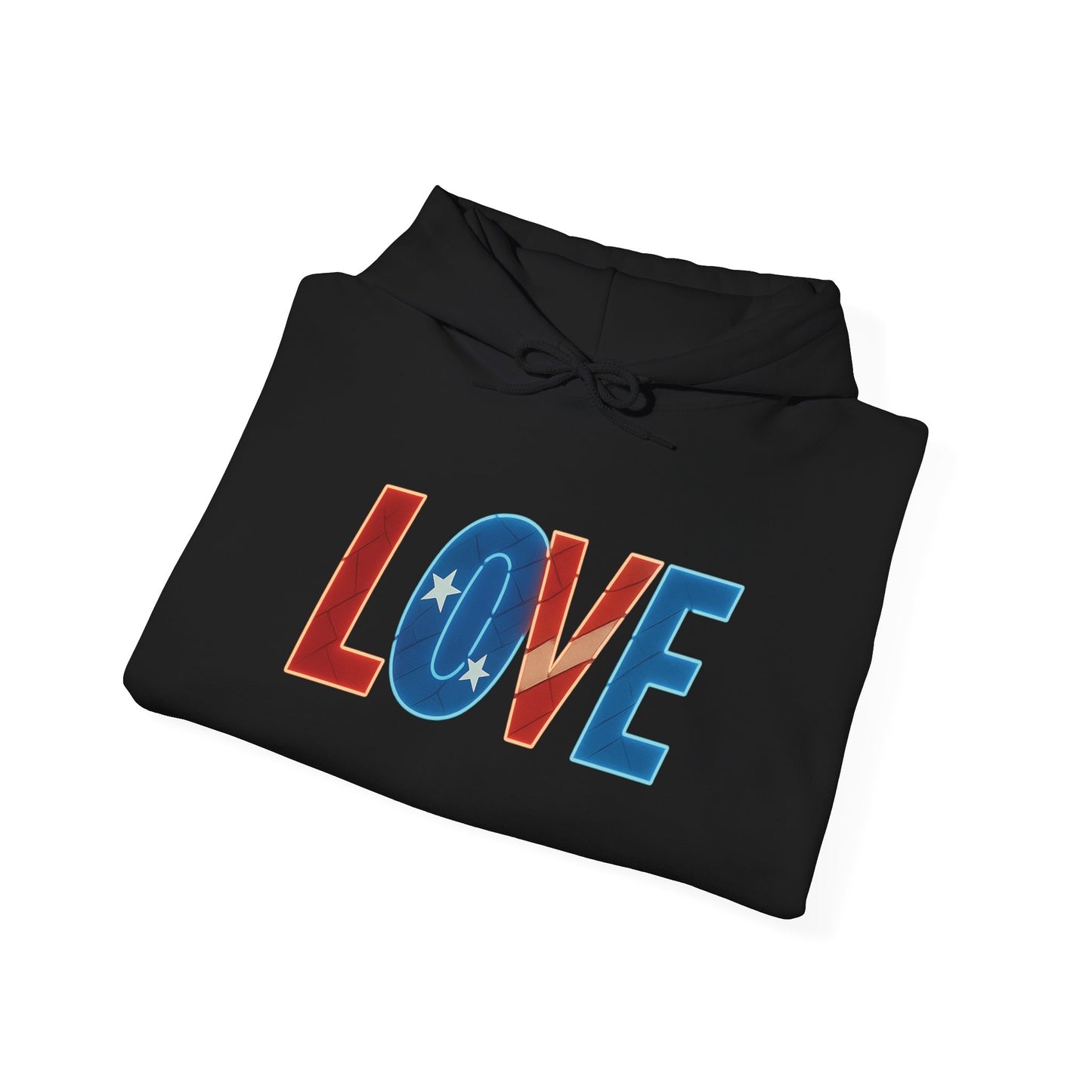 Unisex Hooded Sweatshirt with 'LOVE' Design - Cozy Gift for Friends, Valentine's Day, Casual Wear, Relaxation, Everyday Use