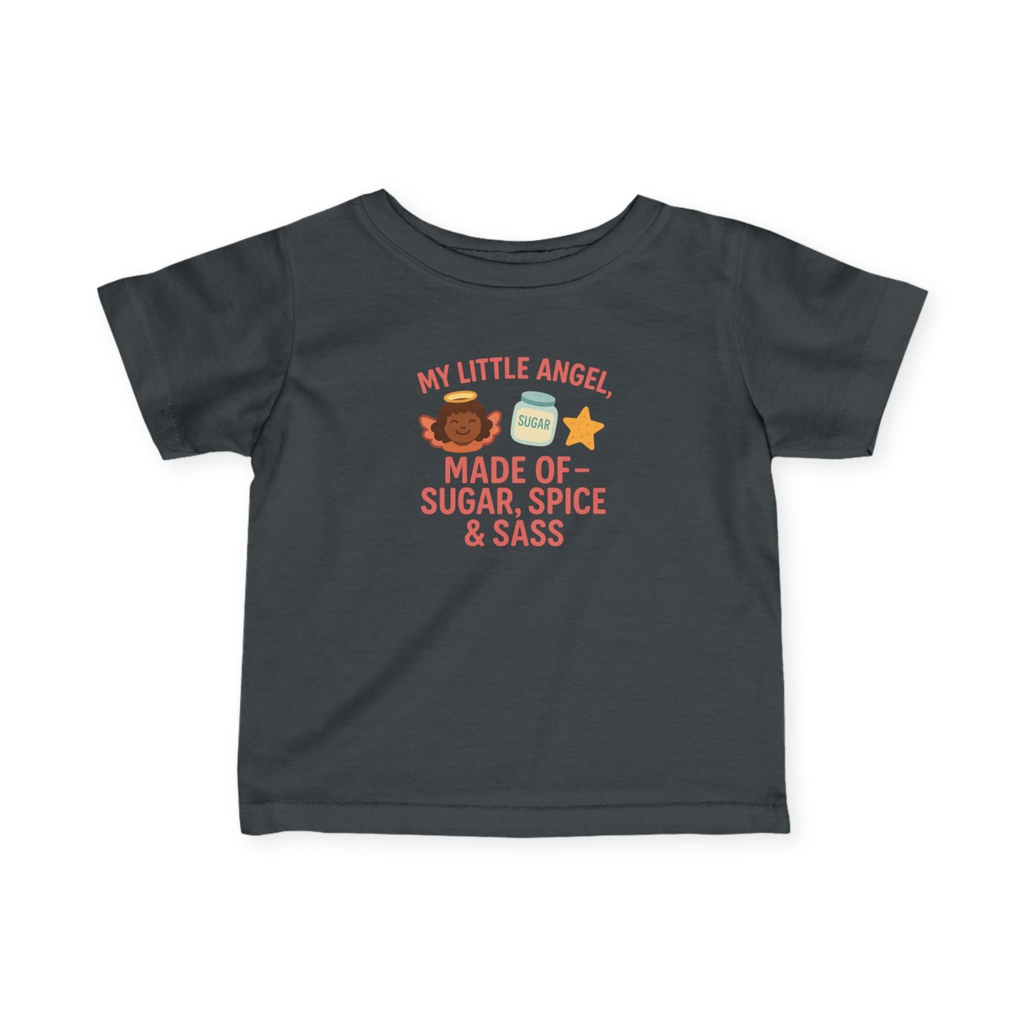 Cute Infant Tee: My Little Angel, Baby Clothing, Toddler Gift, Baby Shower Present, Kids Apparel, Sugar Spice & Sass