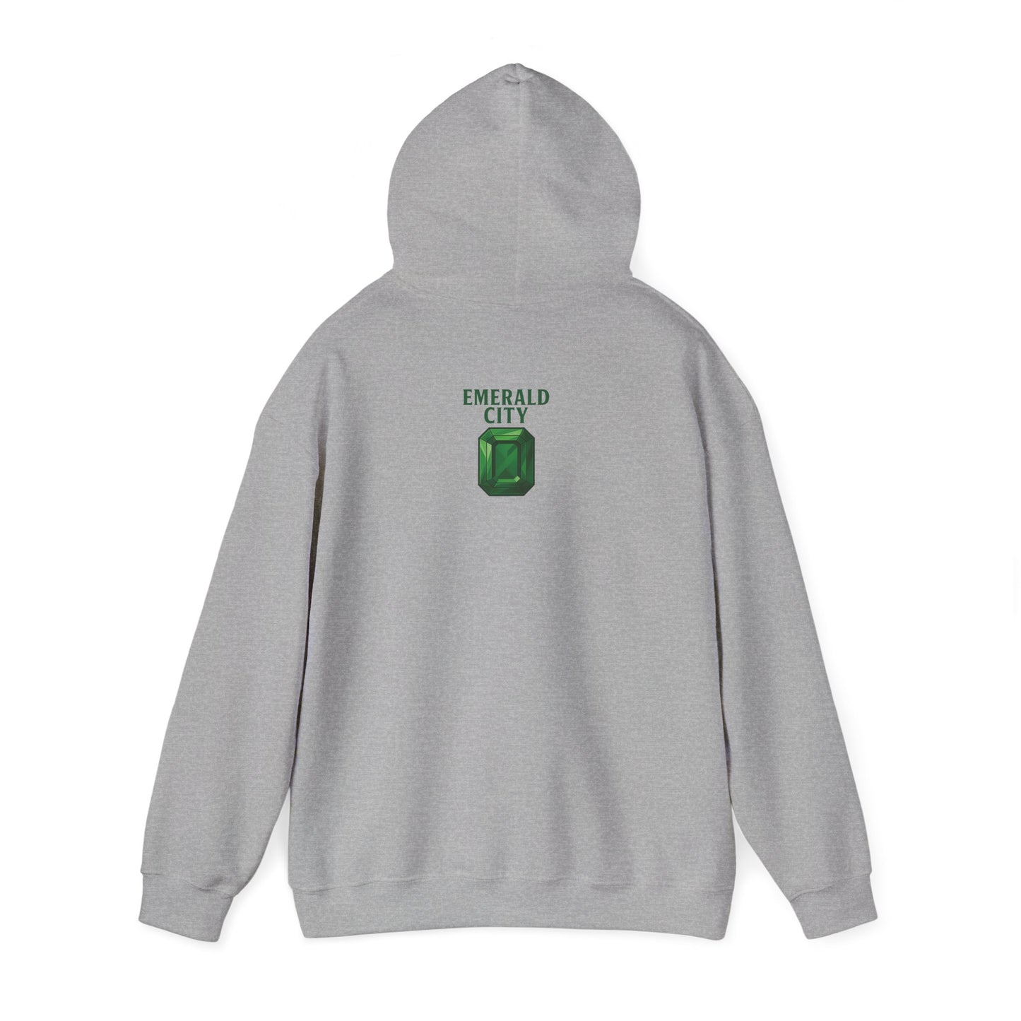 Seattle Bird & Floral Unisex Hoodie, Cozy Sweatshirt, Gift for Nature Lovers, Casual Wear, Travel Souvenir, Relaxed Style