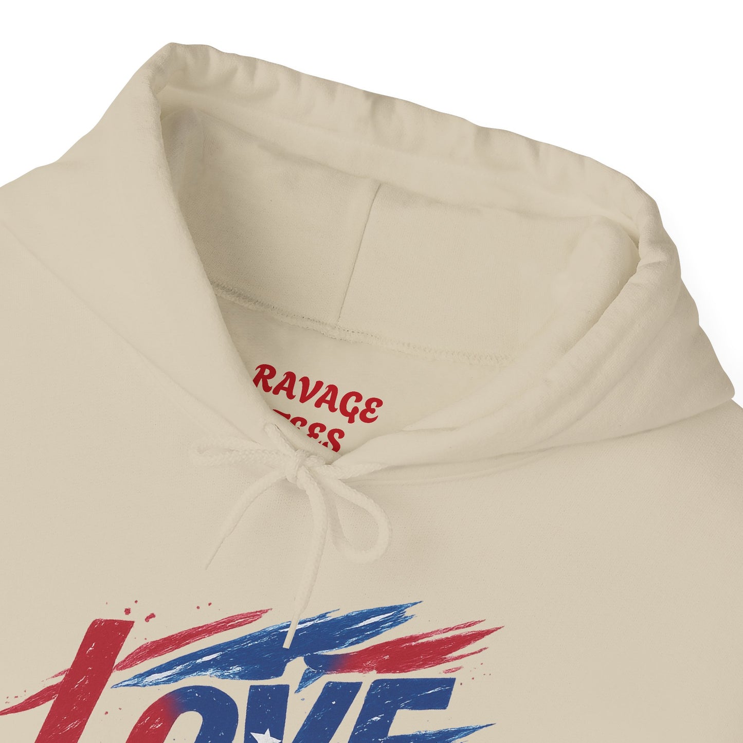 Unisex Hooded Sweatshirt with 'LOVE' Design - Cozy Gift for Friends, Valentine's Day, Casual Wear, Relaxation, Everyday Use