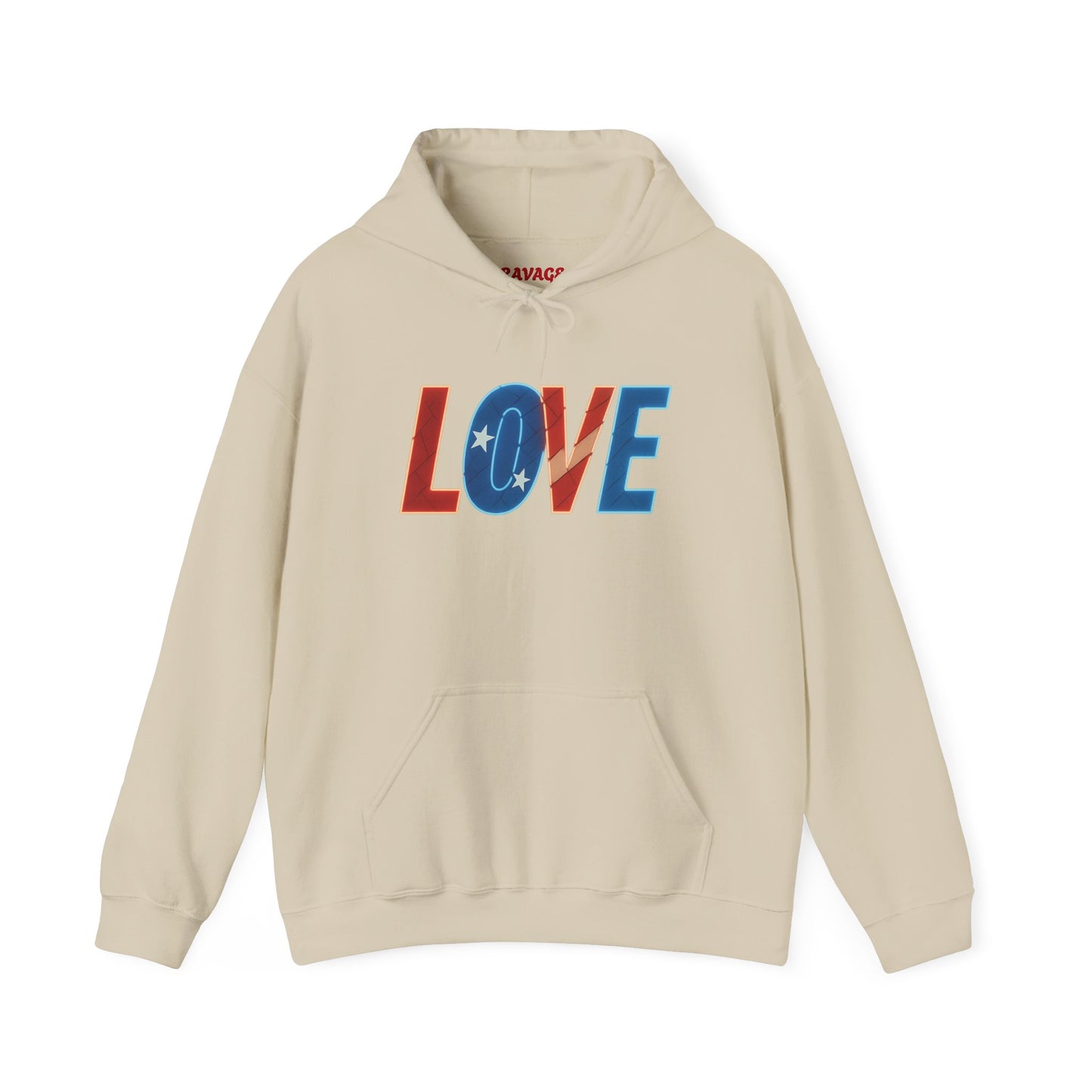 Unisex Hooded Sweatshirt with 'LOVE' Design - Cozy Gift for Friends, Valentine's Day, Casual Wear, Relaxation, Everyday Use