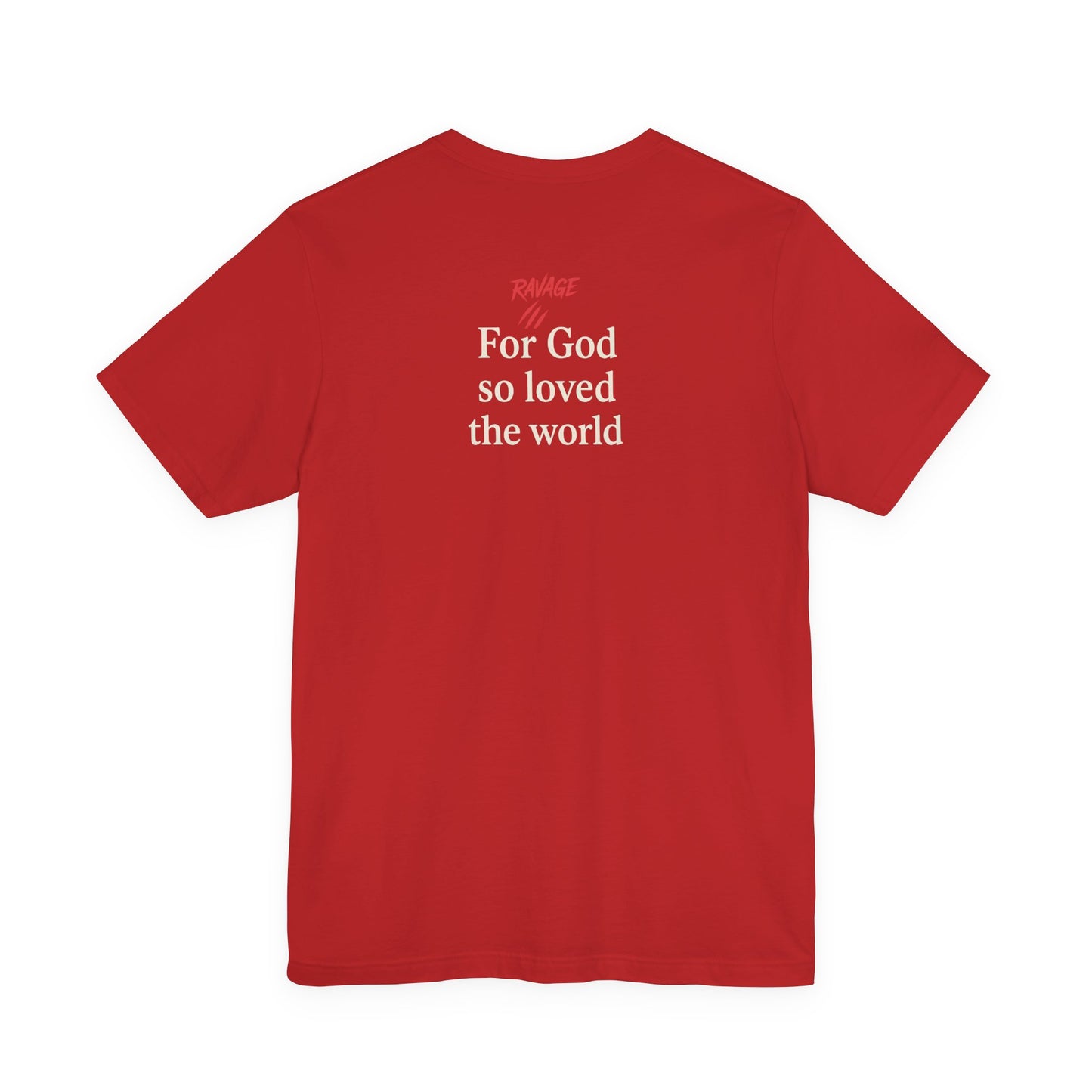 **JOHN 3:16 Faith-Inspired Unisex Tee – Christian Scripture T-Shirt, Religious Apparel, Inspirational Gift, Bible Verse Faith Shirt**