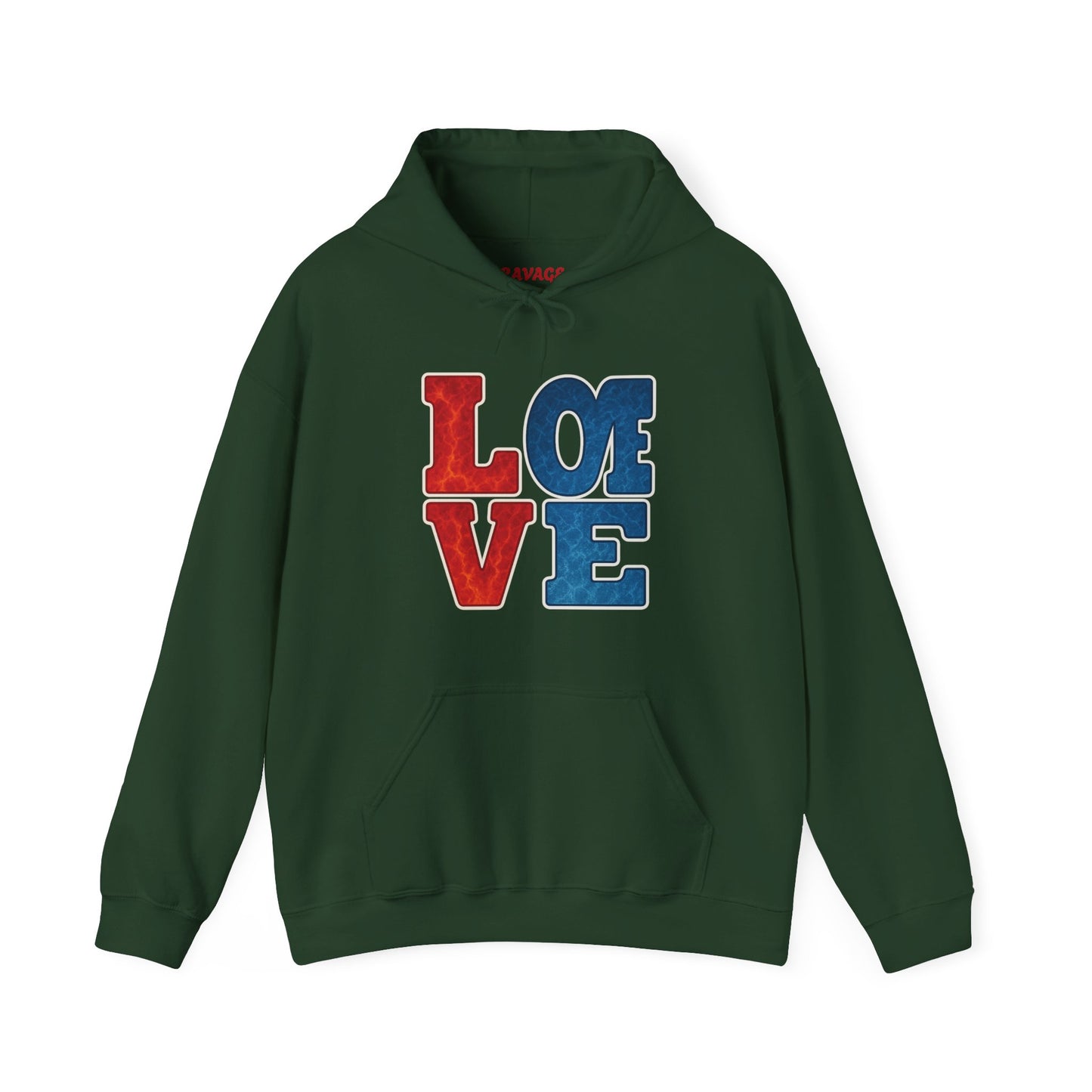 Unisex Hooded Sweatshirt with 'LOVE' Design - Cozy Gift for Friends, Valentine's Day, Casual Wear, Relaxation, Everyday Use