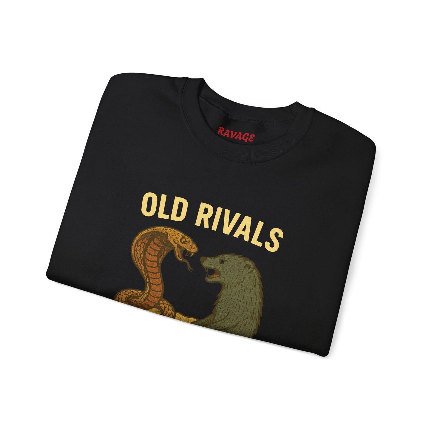 Combat Crewneck Sweatshirt | Old Rivals Cobra vs Mongoose Sweatshirt | Unisex Holiday Gift | Cozy Casual Wear | Perfect for Fans