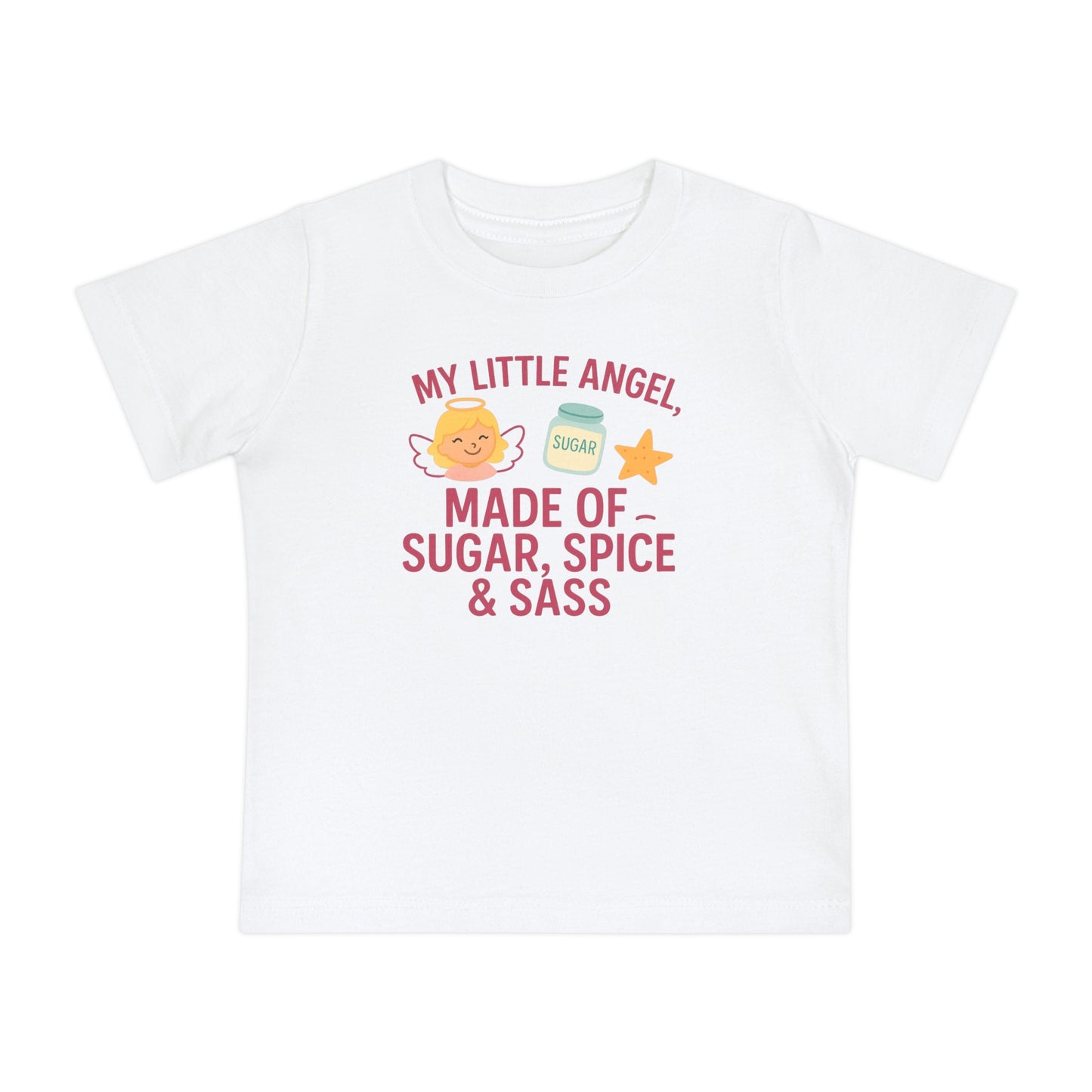 Sugar, Spice & Sass Baby T-Shirt, Cute Baby Shirt, Infant Tee, Baby Shower Gift, Toddler T-Shirt, Girl's Birthday Outfit