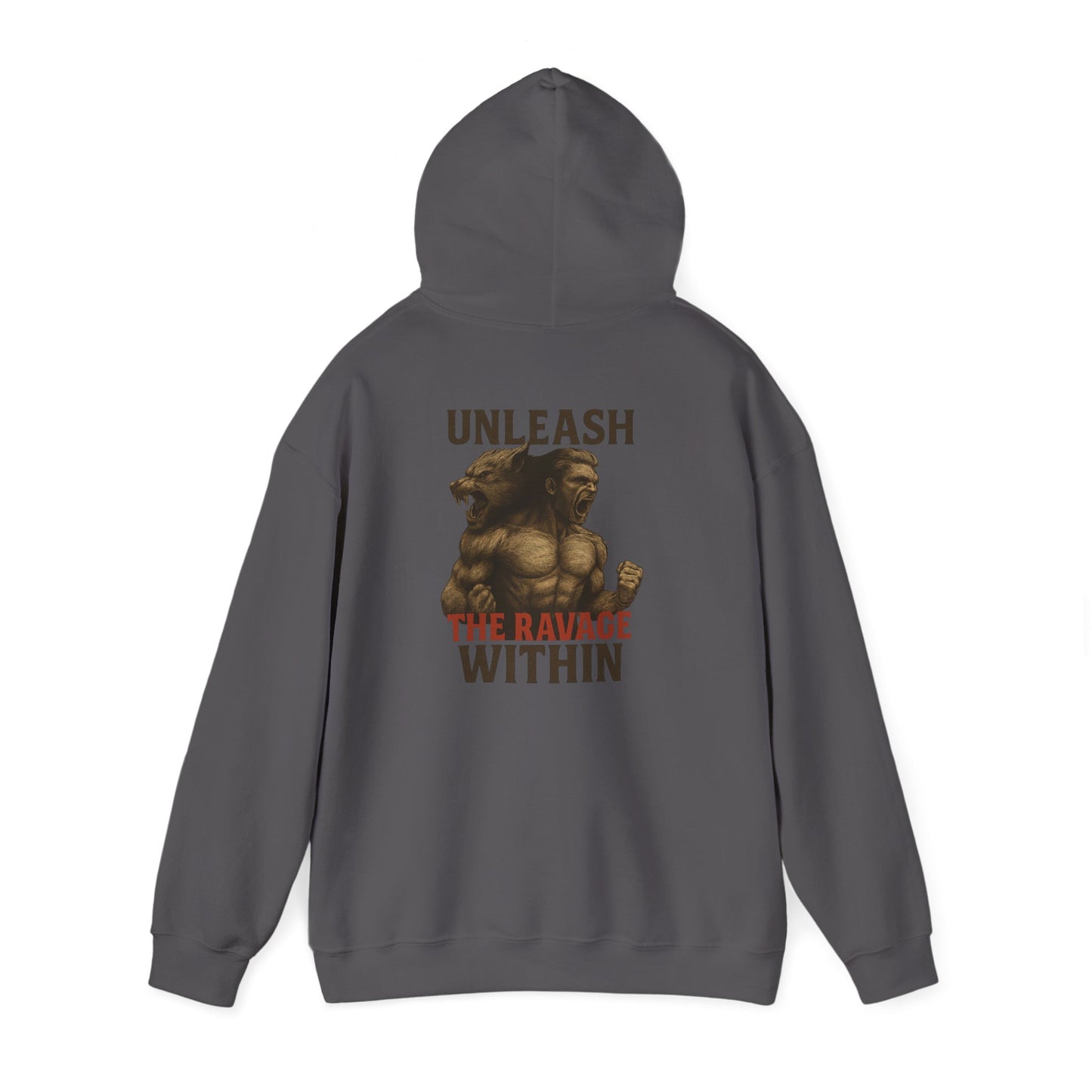 Unleash the Ravage Within Hoodie, Motivational Sweatshirt for Fitness Lovers, Cozy Hoodie for Gym, Gift for Athletes, Unisex Sweatshirt