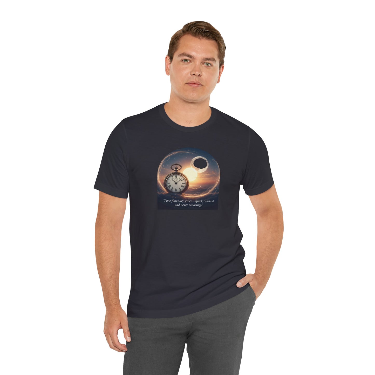 Cosmic Time Tee, Unisex T-Shirt, Inspirational Quote Shirt, Gift for Dreamers, Galaxy Graphic Tee