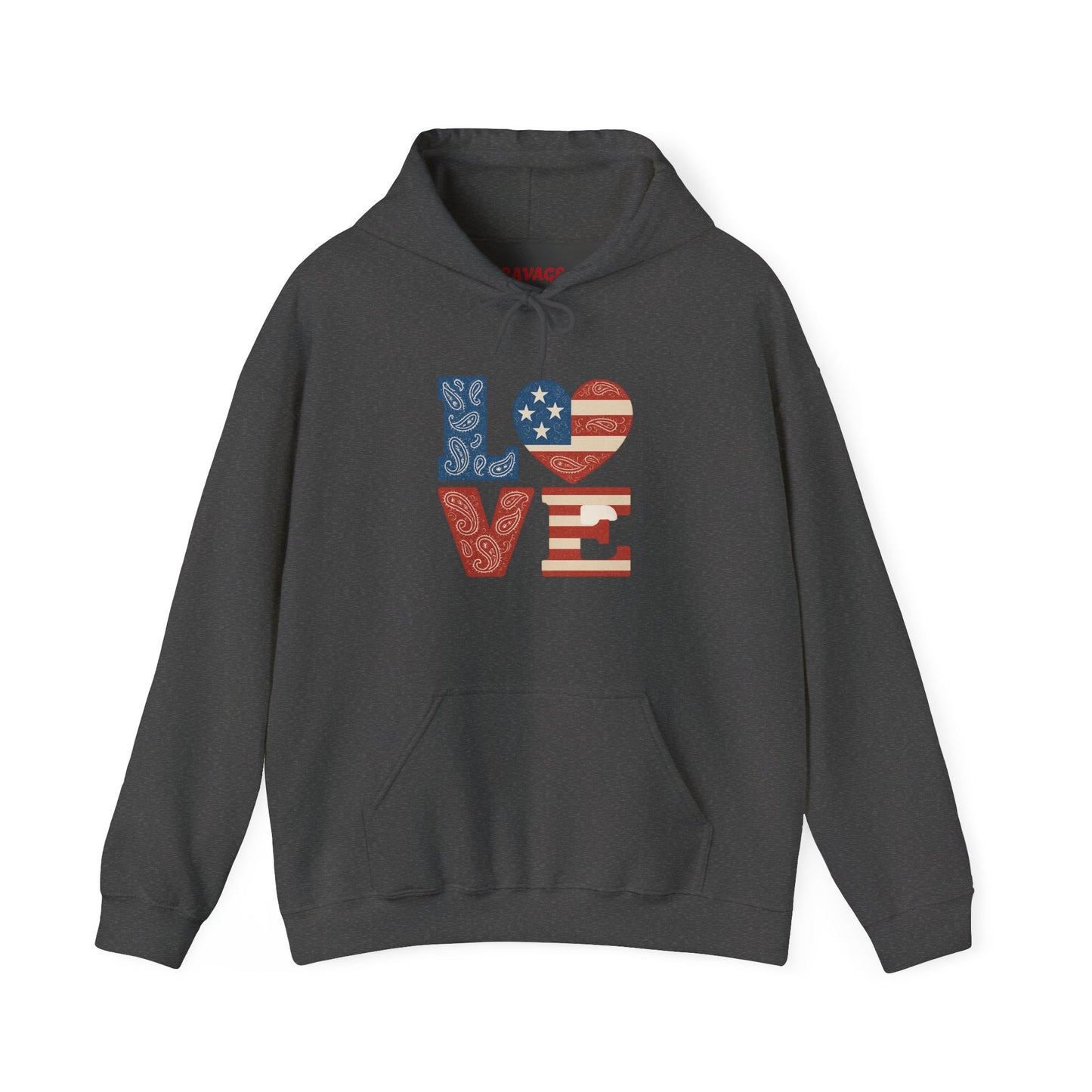 Unisex Hooded Sweatshirt with 'LOVE' Design - Cozy Gift for Friends, Valentine's Day, Casual Wear, Relaxation, Everyday Use