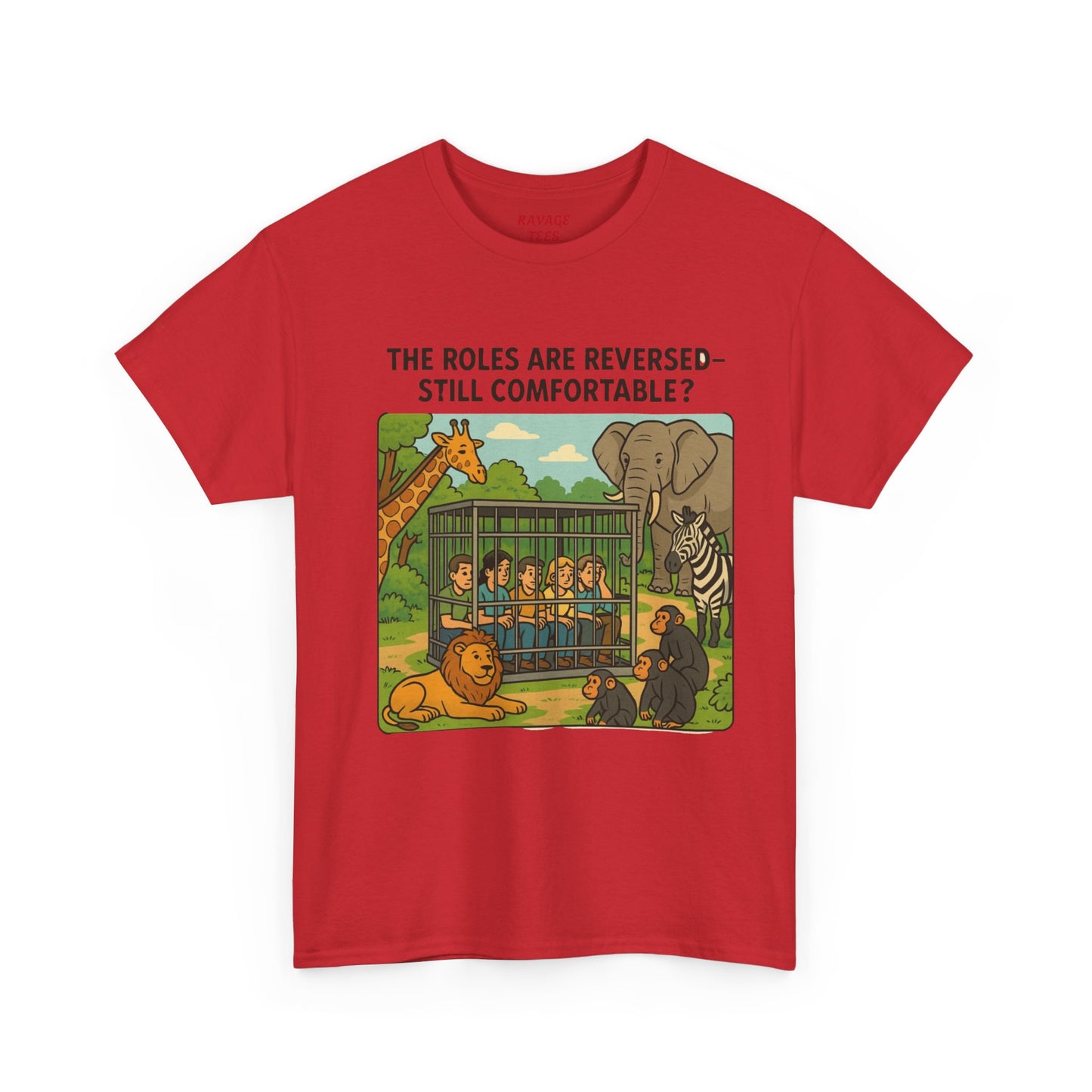 The Roles are Reversed- Are You Comfortable. Humorous Unisex Heavy Cotton Tee