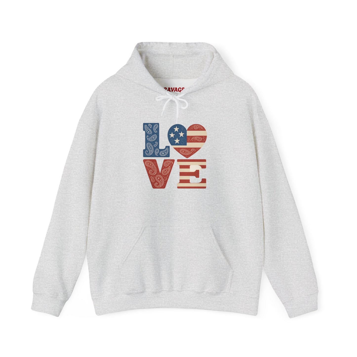 Unisex Hooded Sweatshirt with 'LOVE' Design - Cozy Gift for Friends, Valentine's Day, Casual Wear, Relaxation, Everyday Use