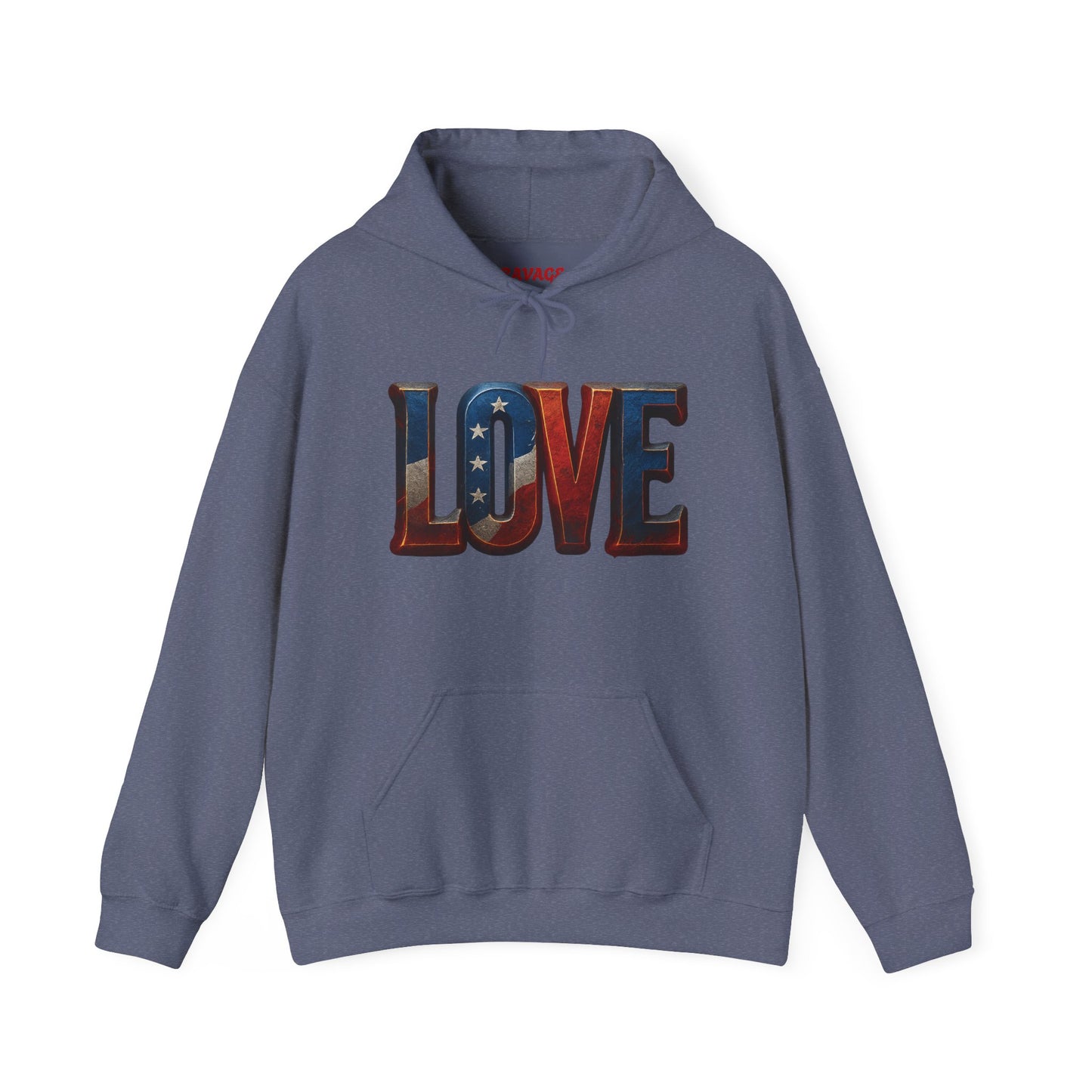 Unisex Hooded Sweatshirt with 'LOVE' Design - Cozy Gift for Friends, Valentine's Day, Casual Wear, Relaxation, Everyday Use