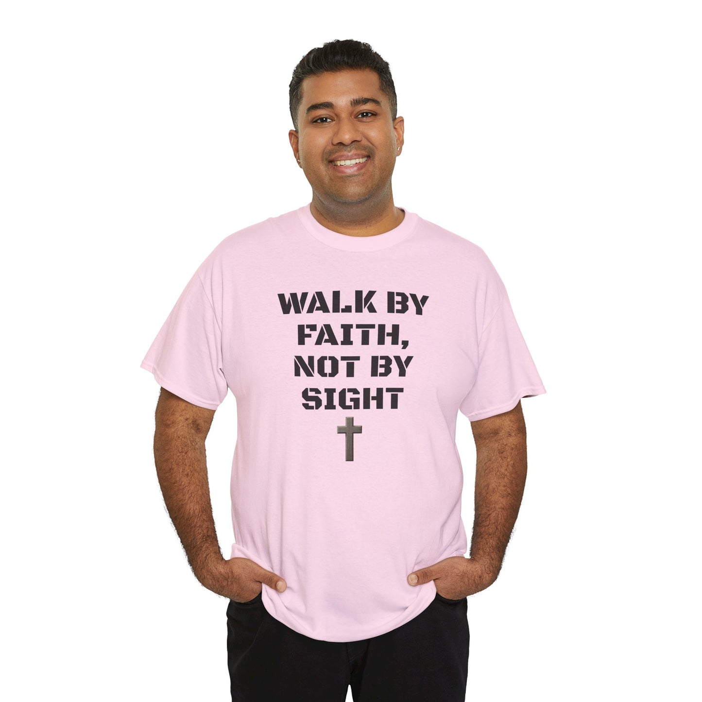 Walk by Faith Not by Sight Christian Sweatshirt | Inspirational Unisex Crewneck | Ravage Tees Faith Collection