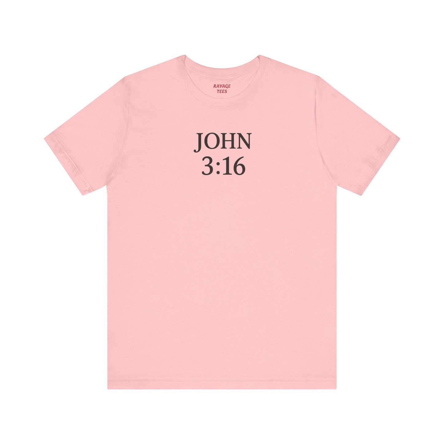 **JOHN 3:16 Faith-Inspired Unisex Tee – Christian Scripture T-Shirt, Religious Apparel, Inspirational Gift, Bible Verse Faith Shirt**